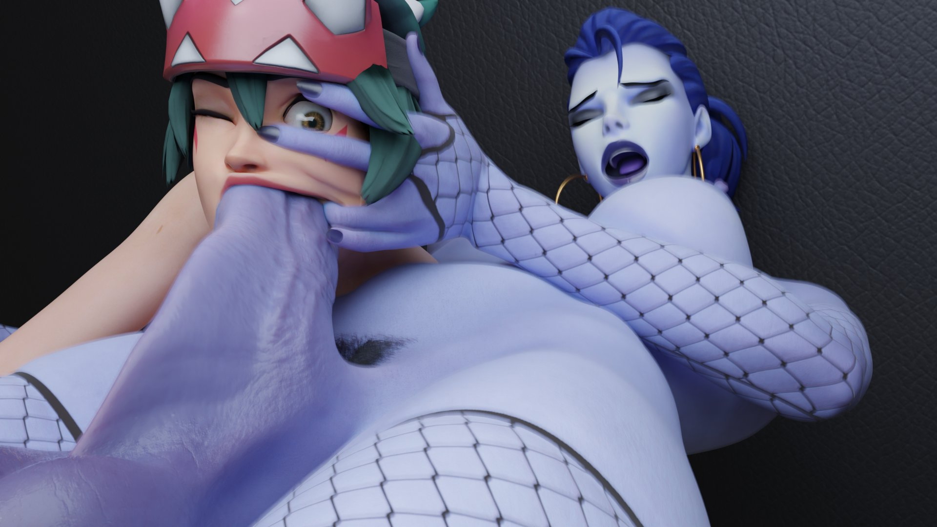 KirikoxWidowmaker 2 Overwatch Kiriko Widowmaker 3d Porn Futanari Facefuck Blowjob