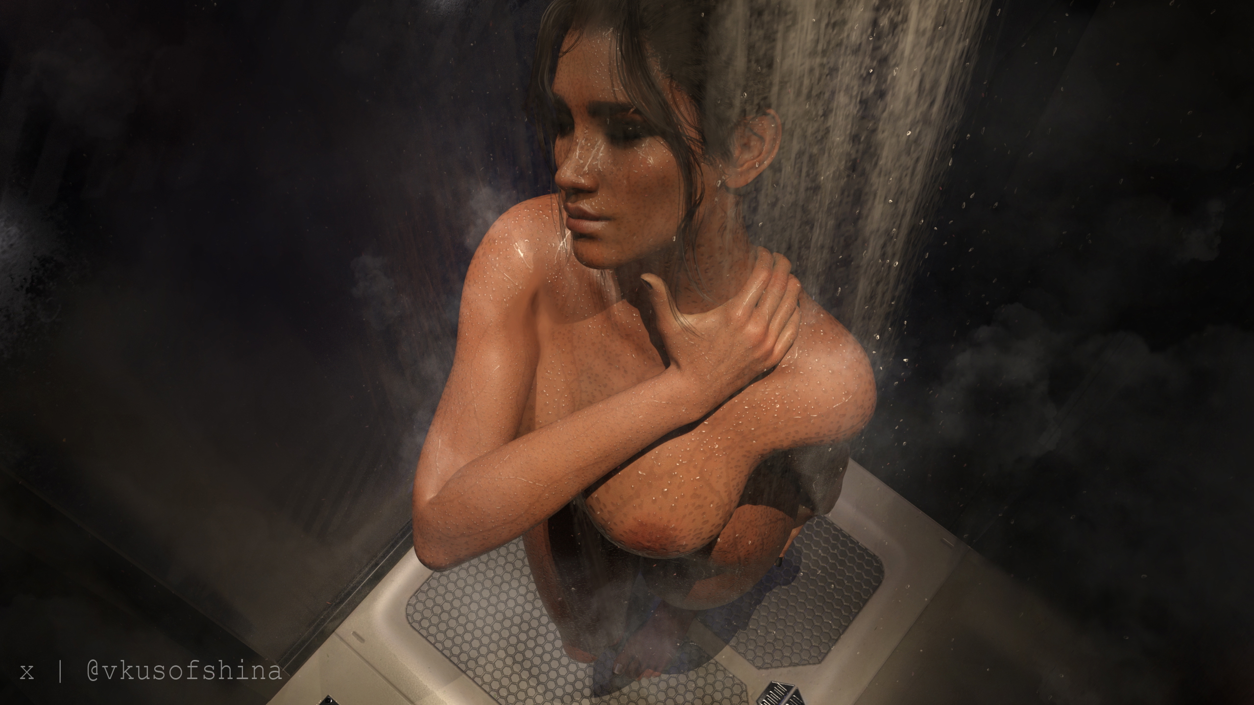 Panam Palmer Panam Palmer Cyberpunk2077 Cyberpunk Shower