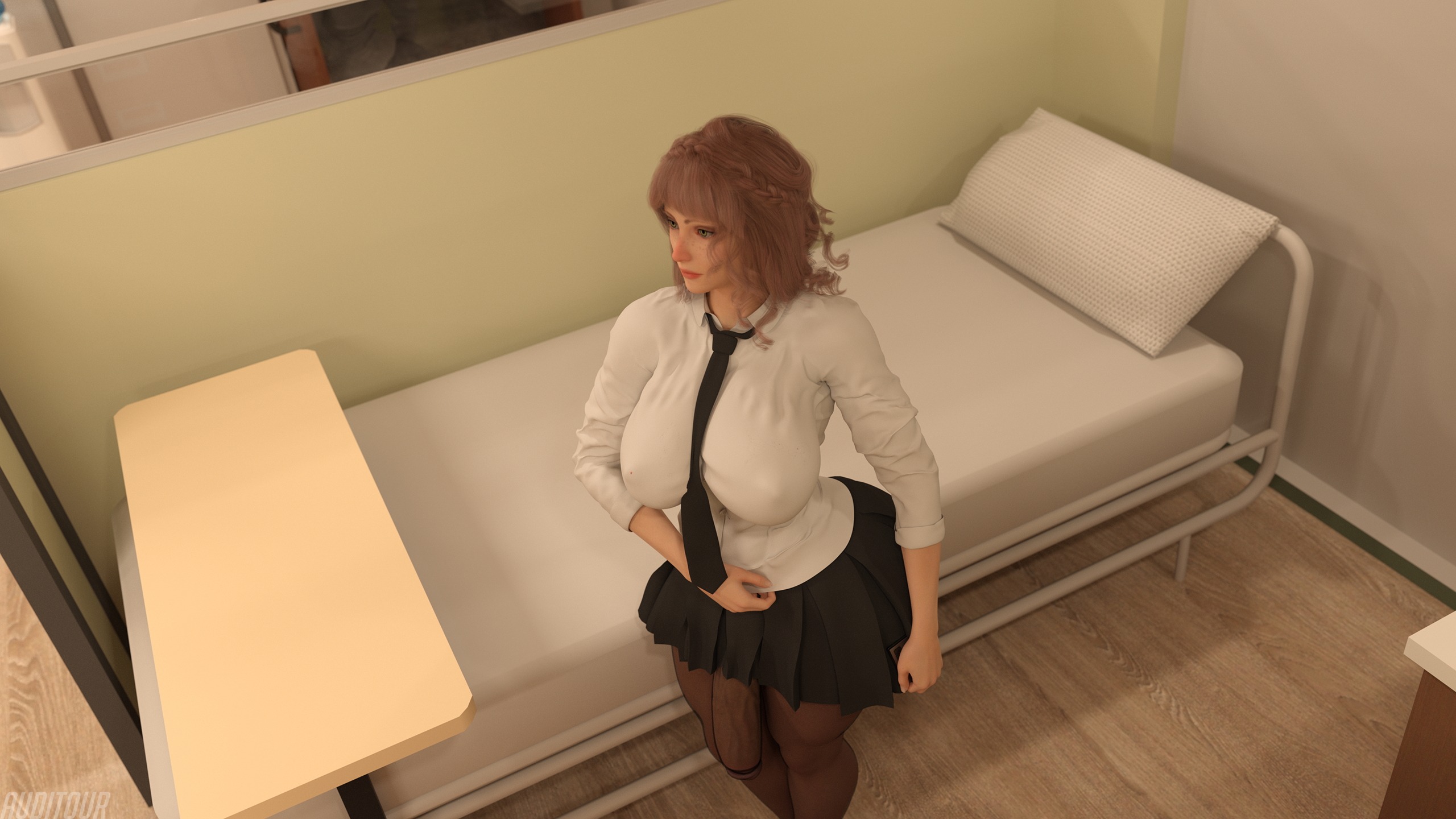 Haunted Prologue: Alice Locked In Alice Ghost Abs Muscles Sleeping Uniform Huge Breasts Huge Ass Pantyhose Skirt Huge Cock Solo Futa 5