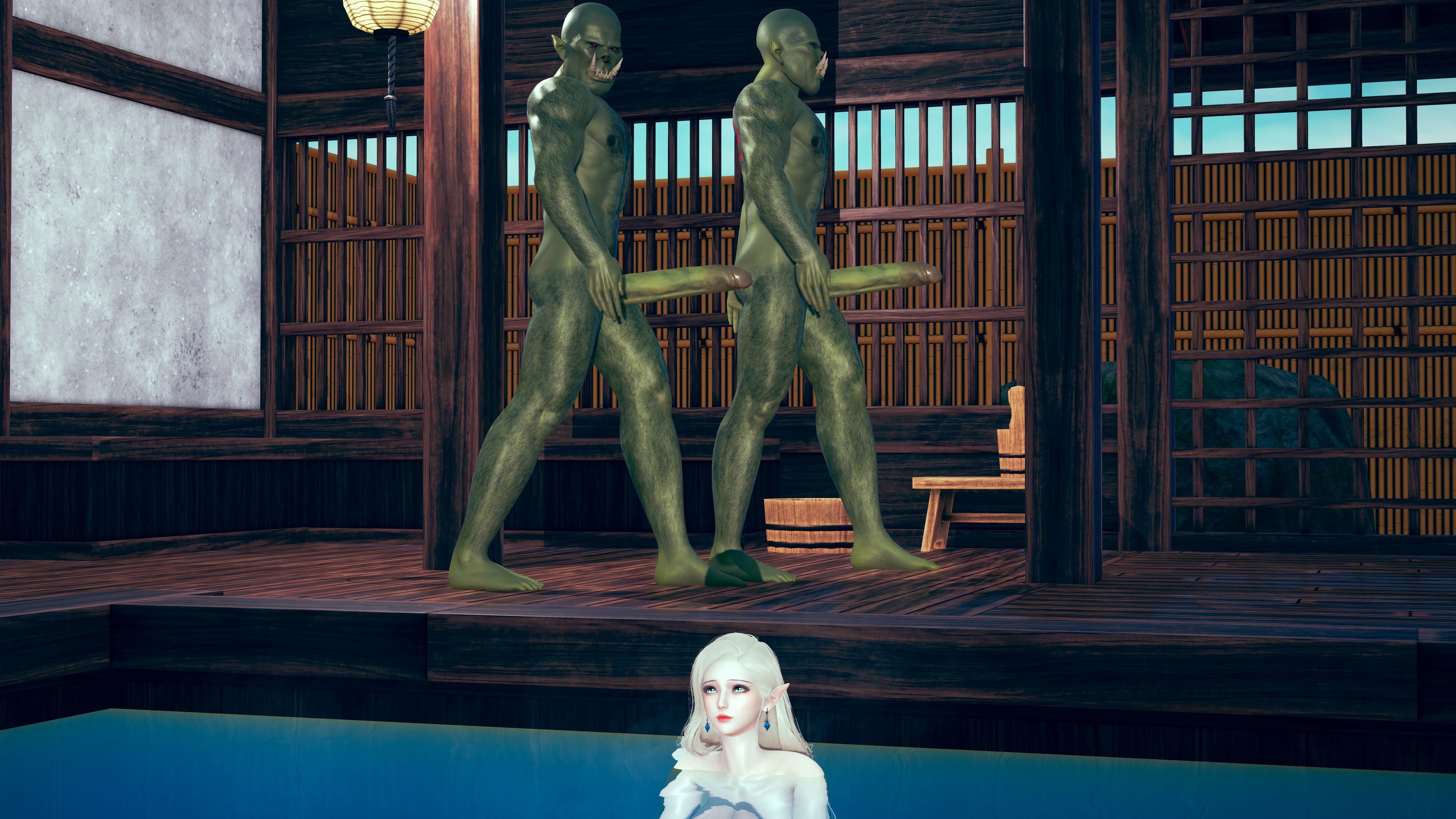 2 Girls Travel to an Onsen EP1 Honey Select 2 Orc 7