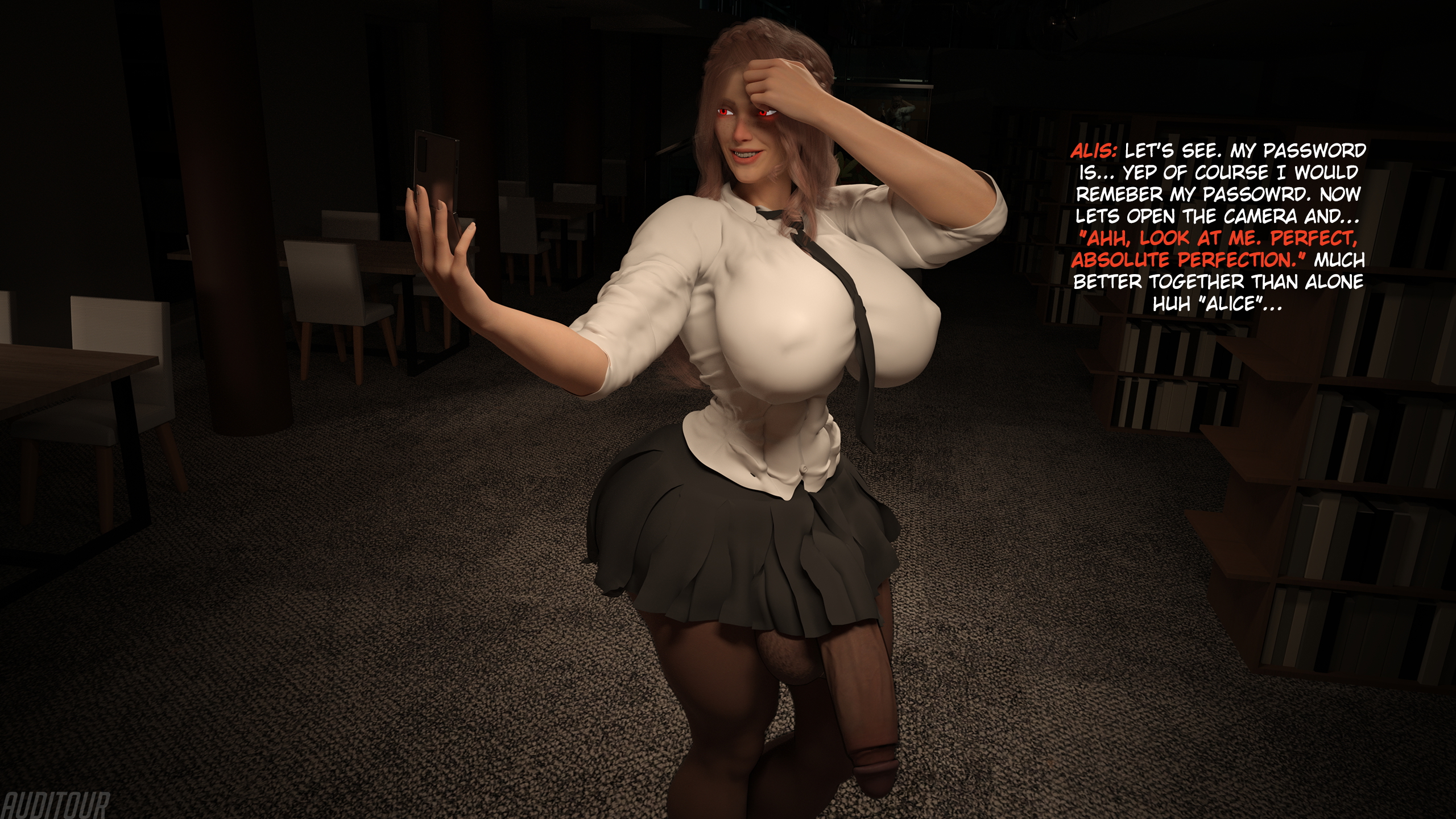 Haunted Alice Tall Female Futa Ghost Monster Possession Sex Vore Abs Muscles Growth Huge Breasts Huge Cock Huge Ass Night Size Difference Ass Expansion Breast Expansion Transformation College 60