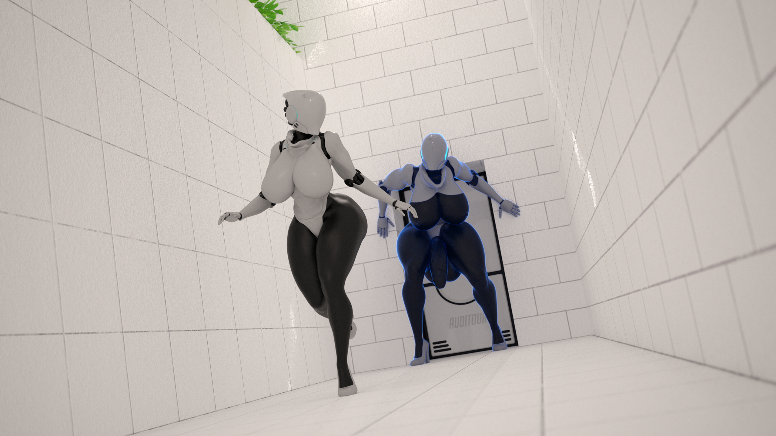 Haydee Running Haydee Cortana Halo Possession Futa Female Abs Muscles Size Difference Huge Breasts Huge Ass Huge Cock