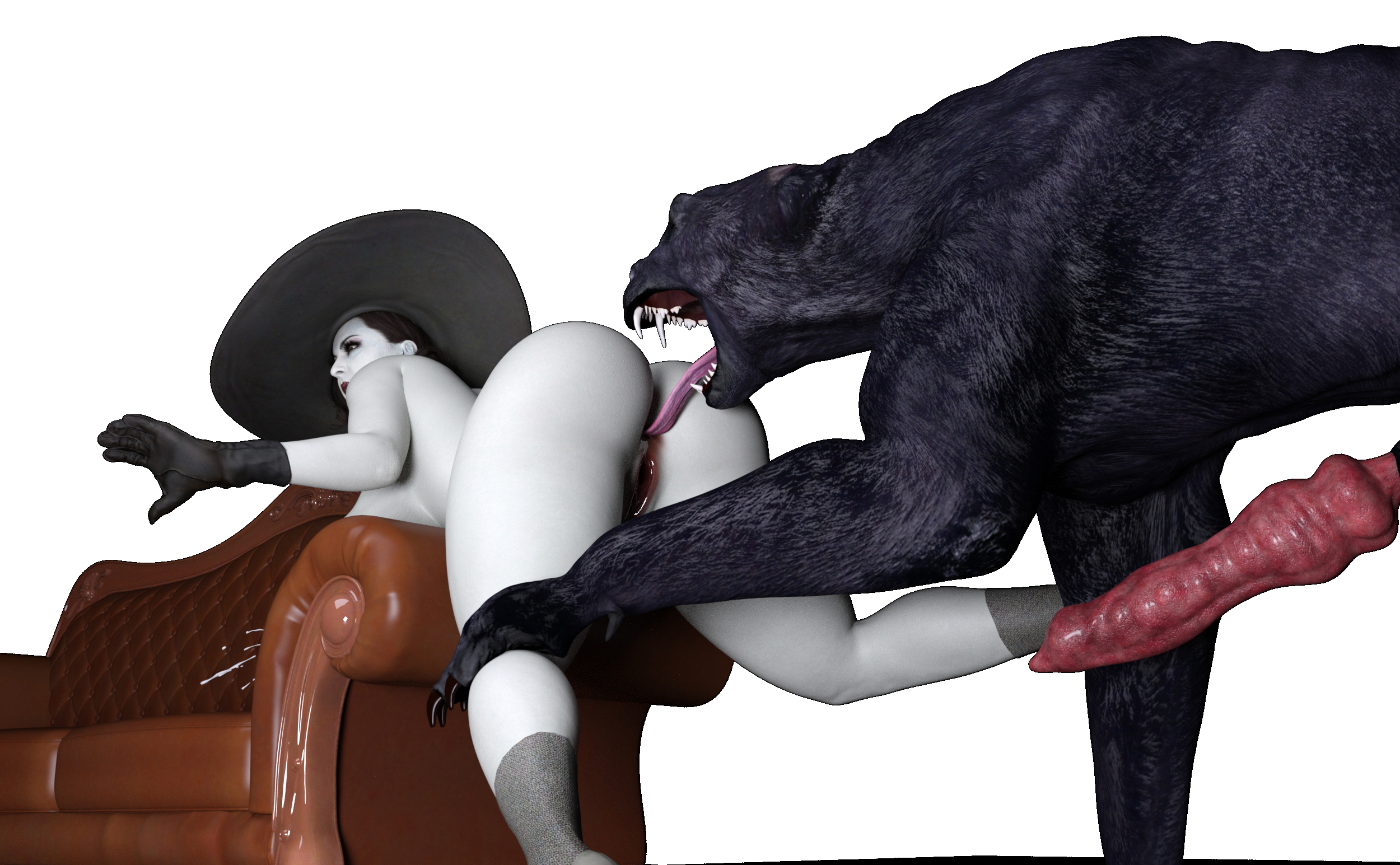 Lady Dimitrescu  and her dog Lady Dimitrescu Resident Evil 8: Village Dog Sex Big Ass Big Tits 7