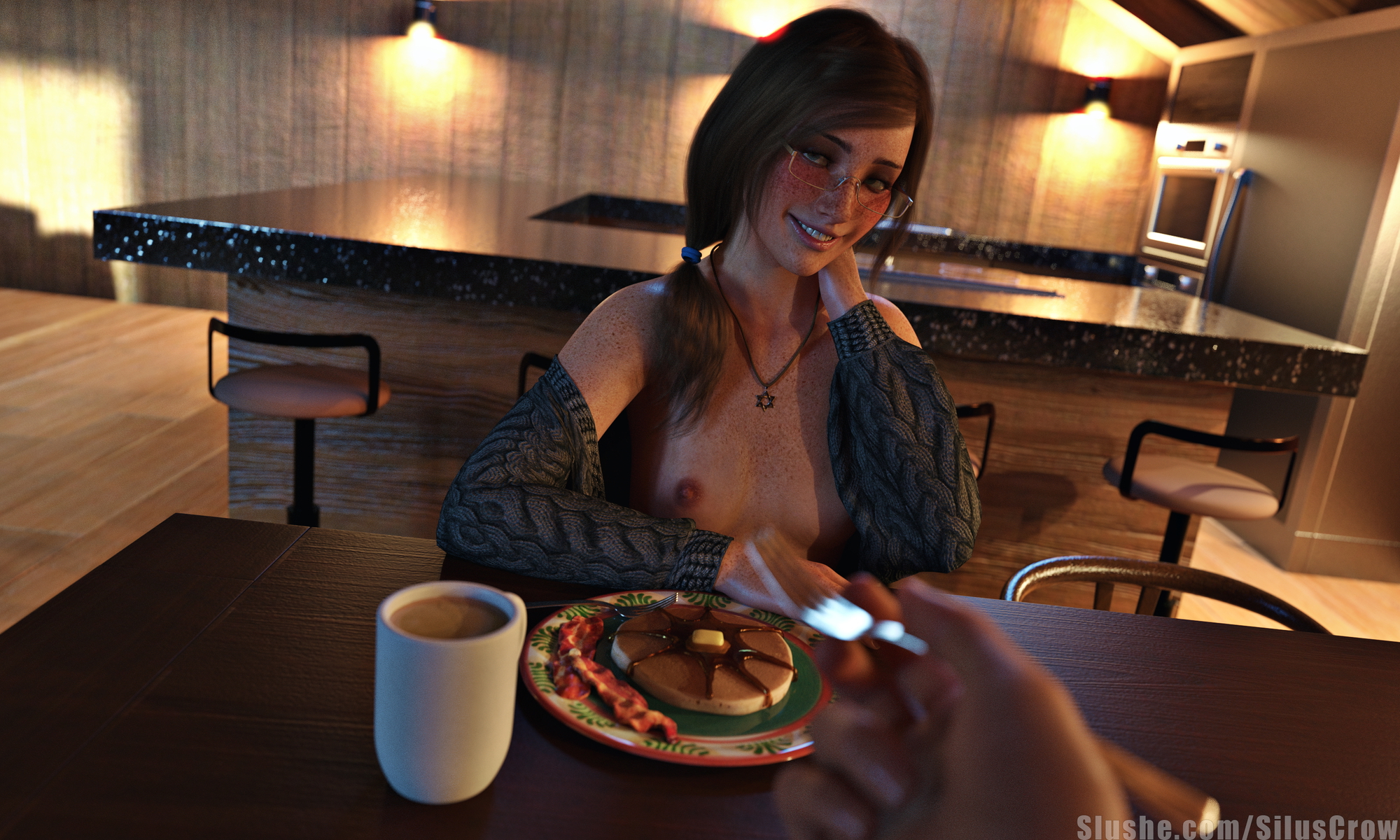 Illania - A Weekend With You Original Original Character Freckles Glasses Small Boobs Small Tits Small Breasts From Behind Fuck From Behind Cowgirl Cowgirl Position Oral Oral Sex Cum Cumshot Cum Inside Creampie Romantic 3d Porn 3d Girl 1boy1girl Pov 34