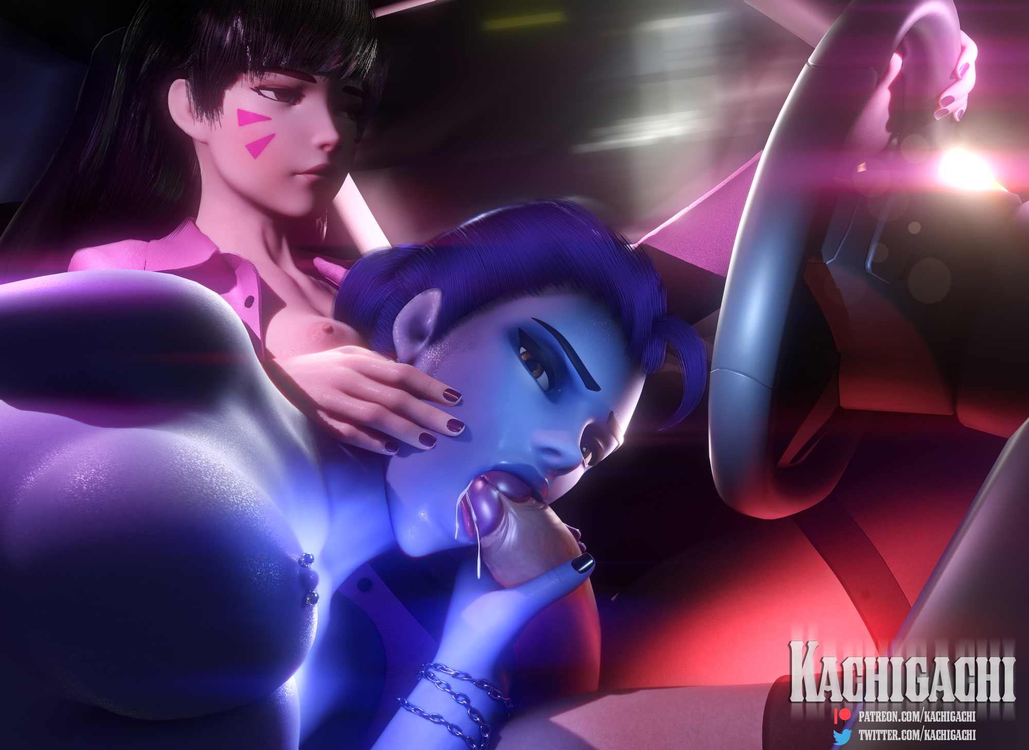 D.Va x Widowmaker (Futa) Overwatch Dva (overwatch) Widowmaker 3d Porn Blowjob Futanari Futa