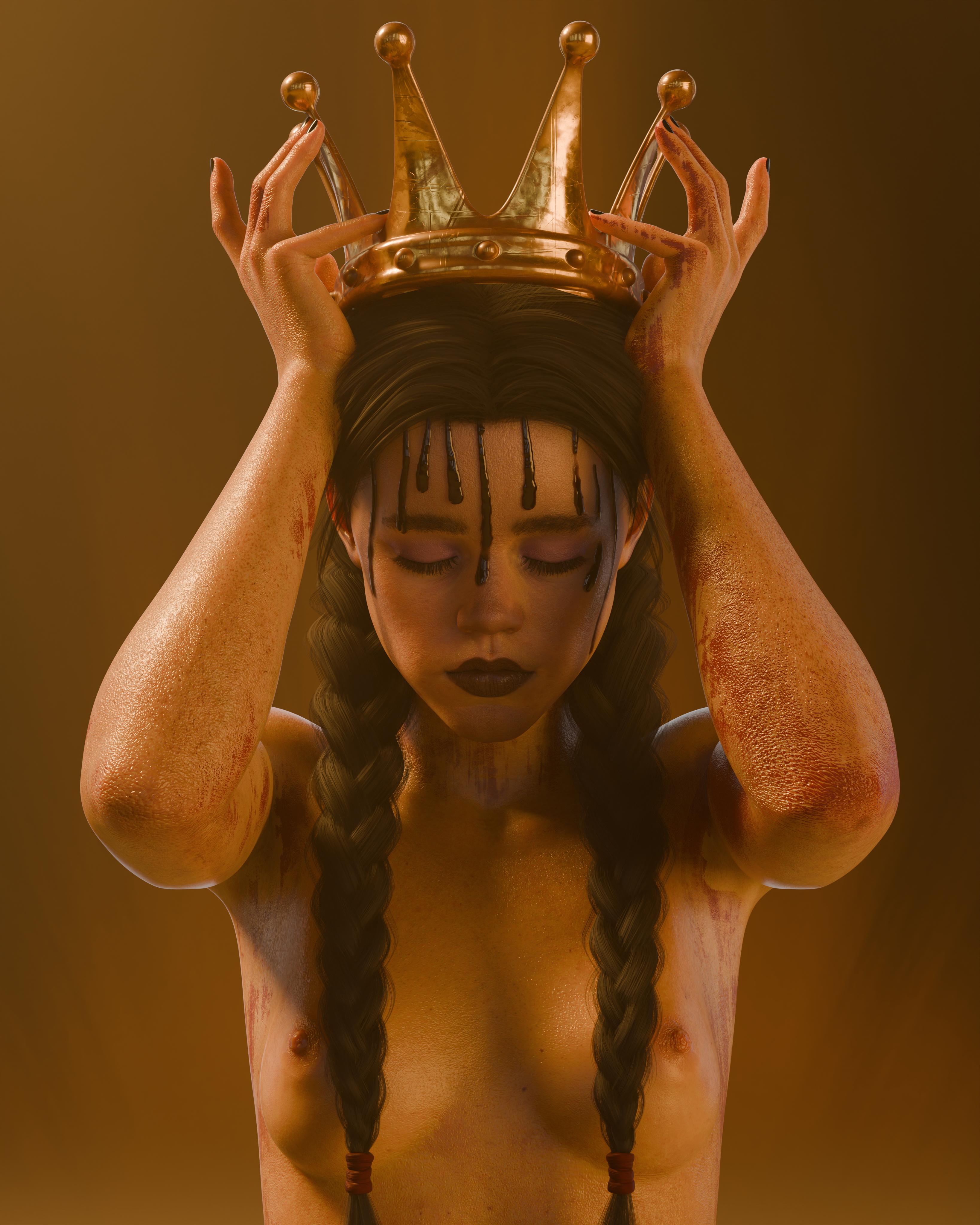 Worried Wednesday Wednesday Render Boobs Pose Pinup