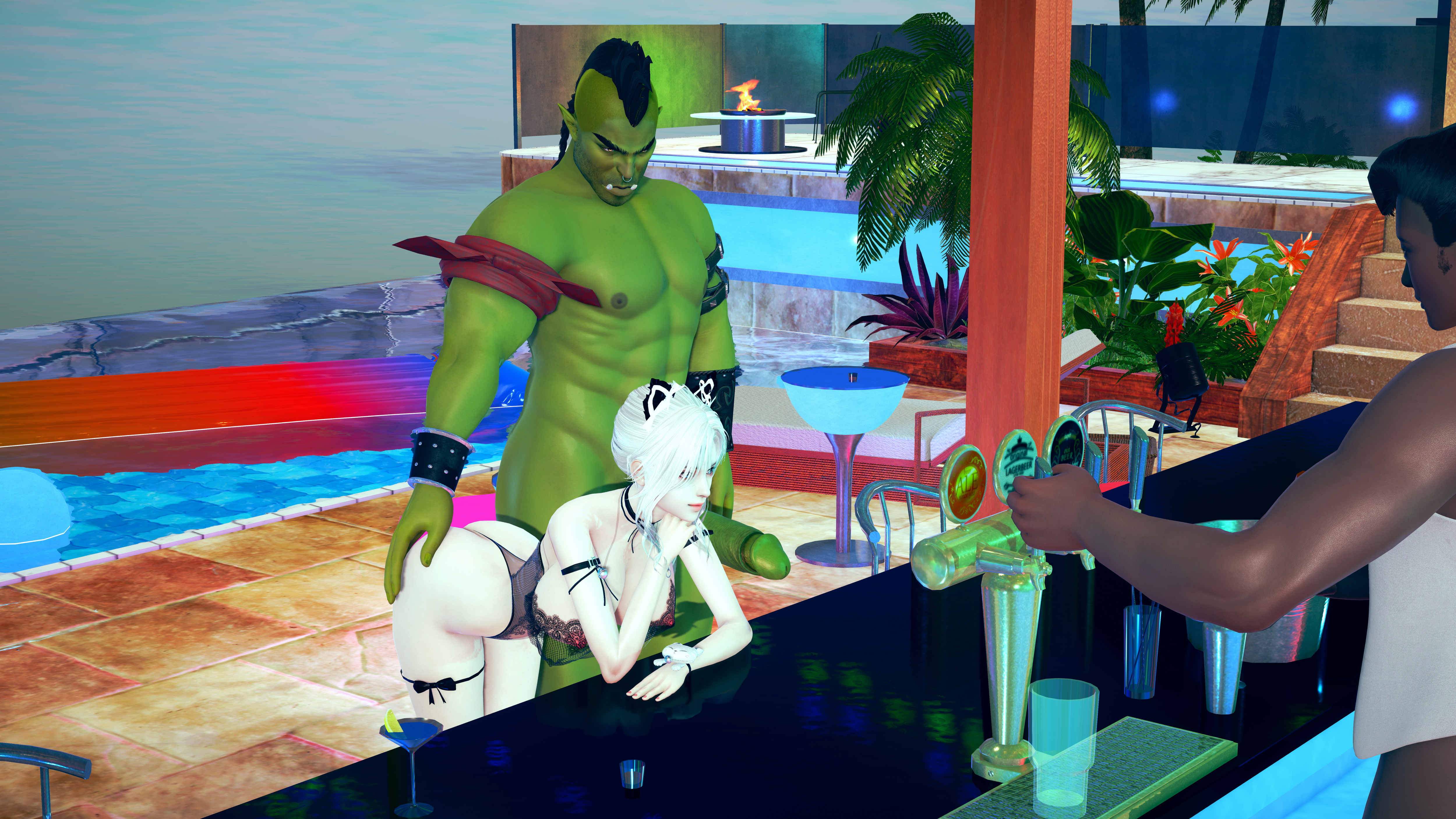 Charon  Go to a bar EP1 Vindictus Honey Select 2 Orc Bar Big Cock 4