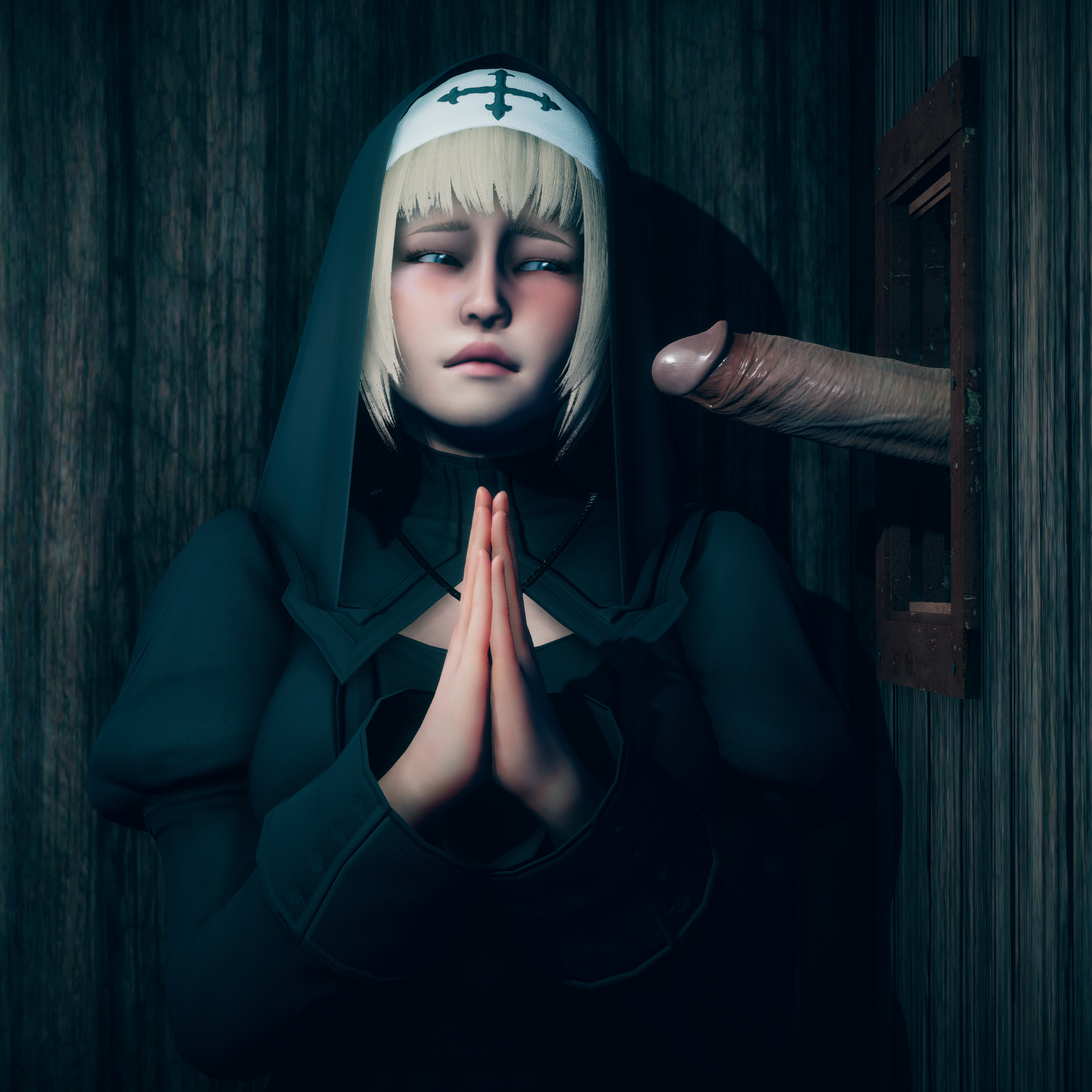 Father forgive me for I am about to Sin  Nun Big Dick Dick Big Cock Blonde