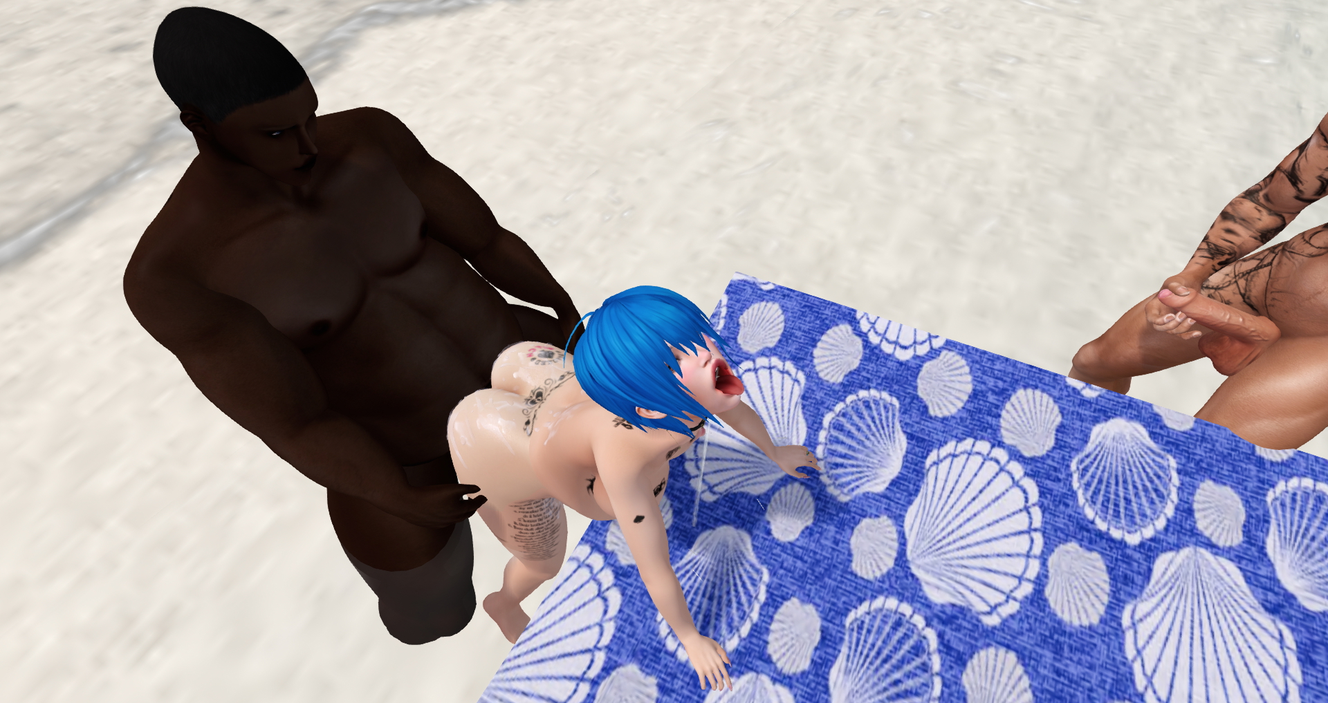 Je me fais baiser à la plage par un migrant africain devant mon mari ! les vacances idéales !