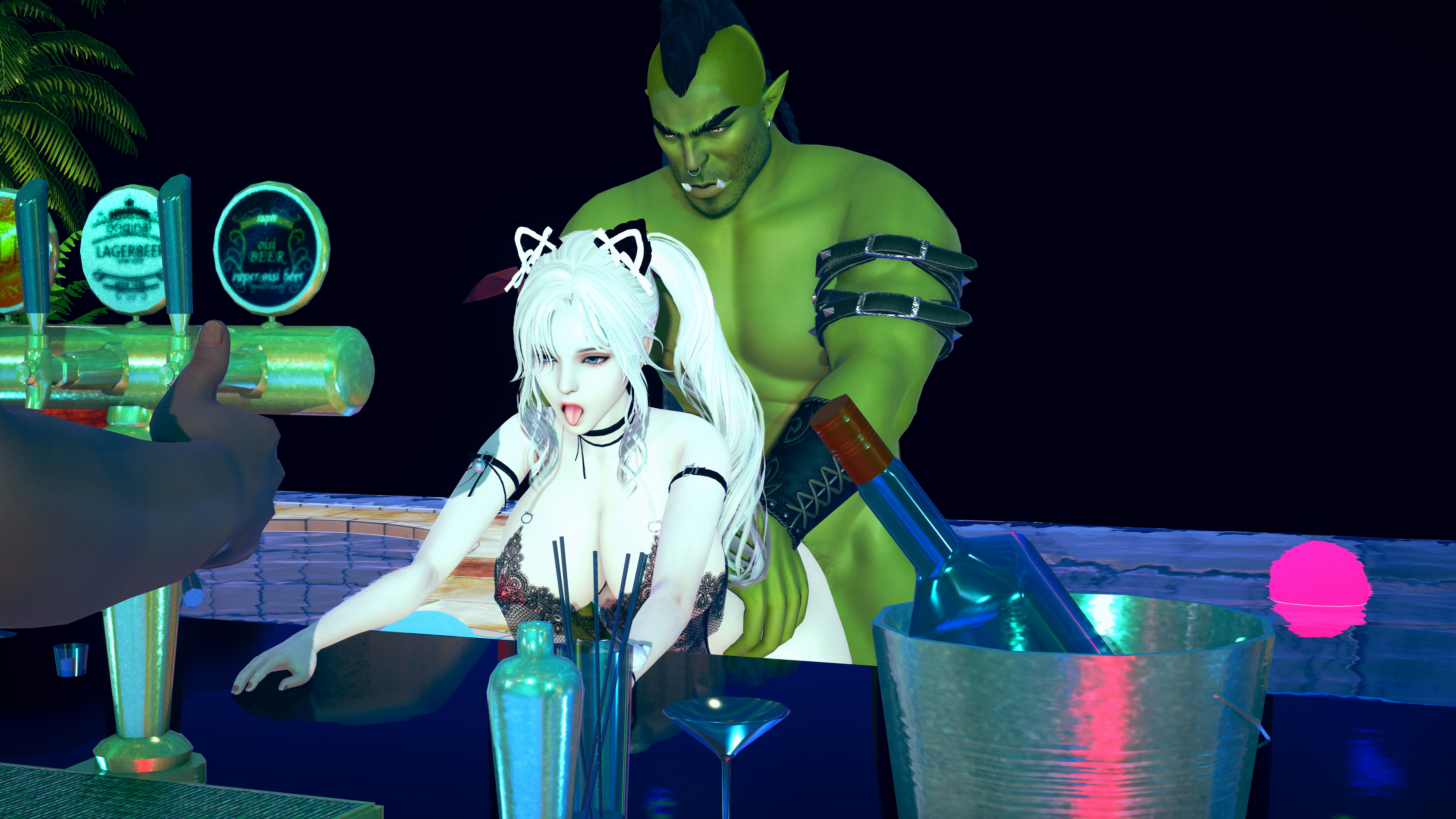 Charon Go to a bar EP2 Vindictus Honey Select 2 Orc Bar Big Cock 6