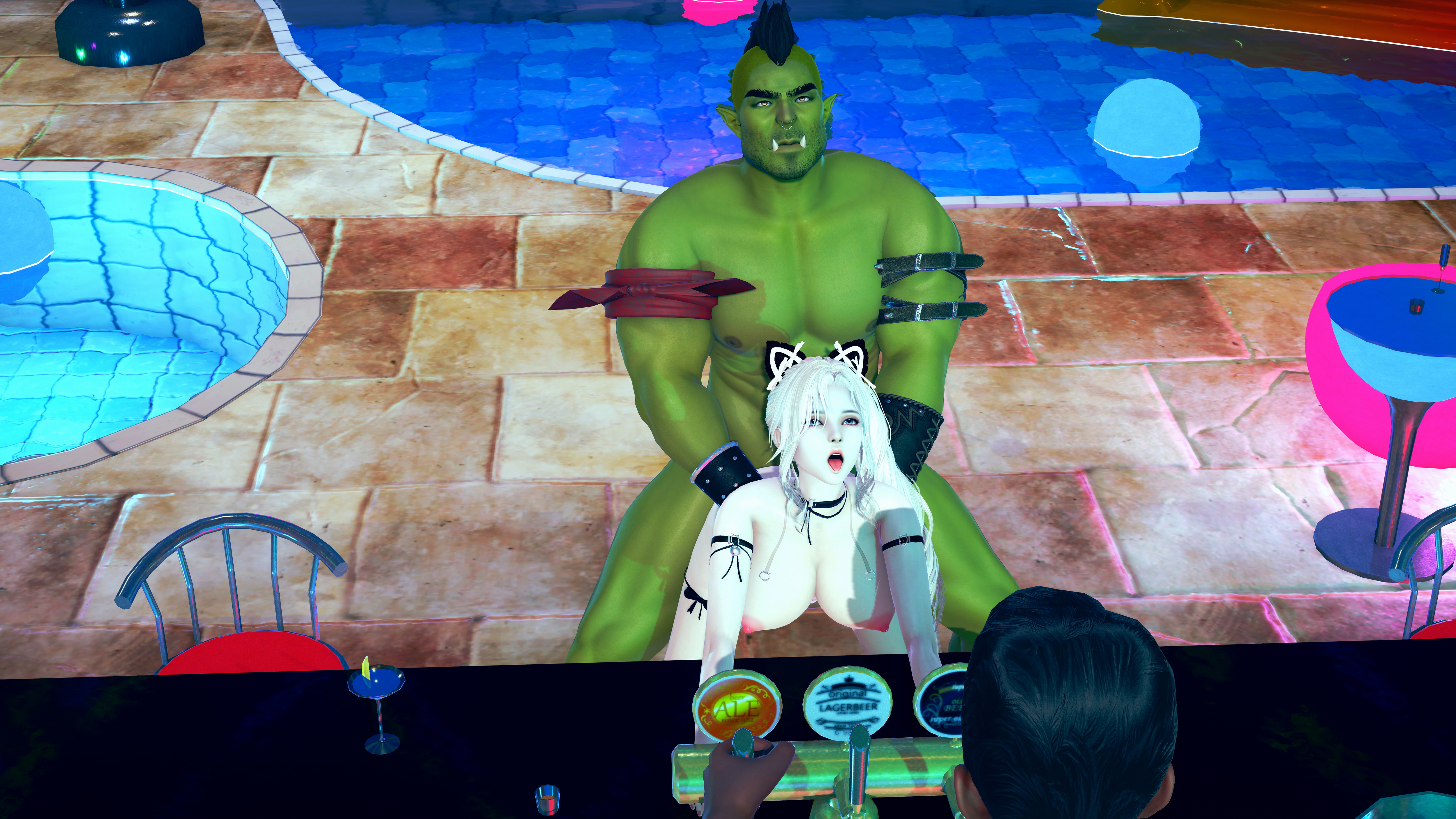 Charon Go to a bar EP2 Vindictus Honey Select 2 Orc Bar Big Cock 17