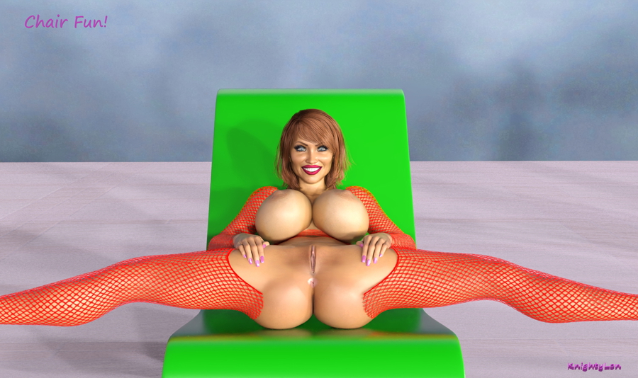 Chair  Big Tits Big boobs Pussy Pinup