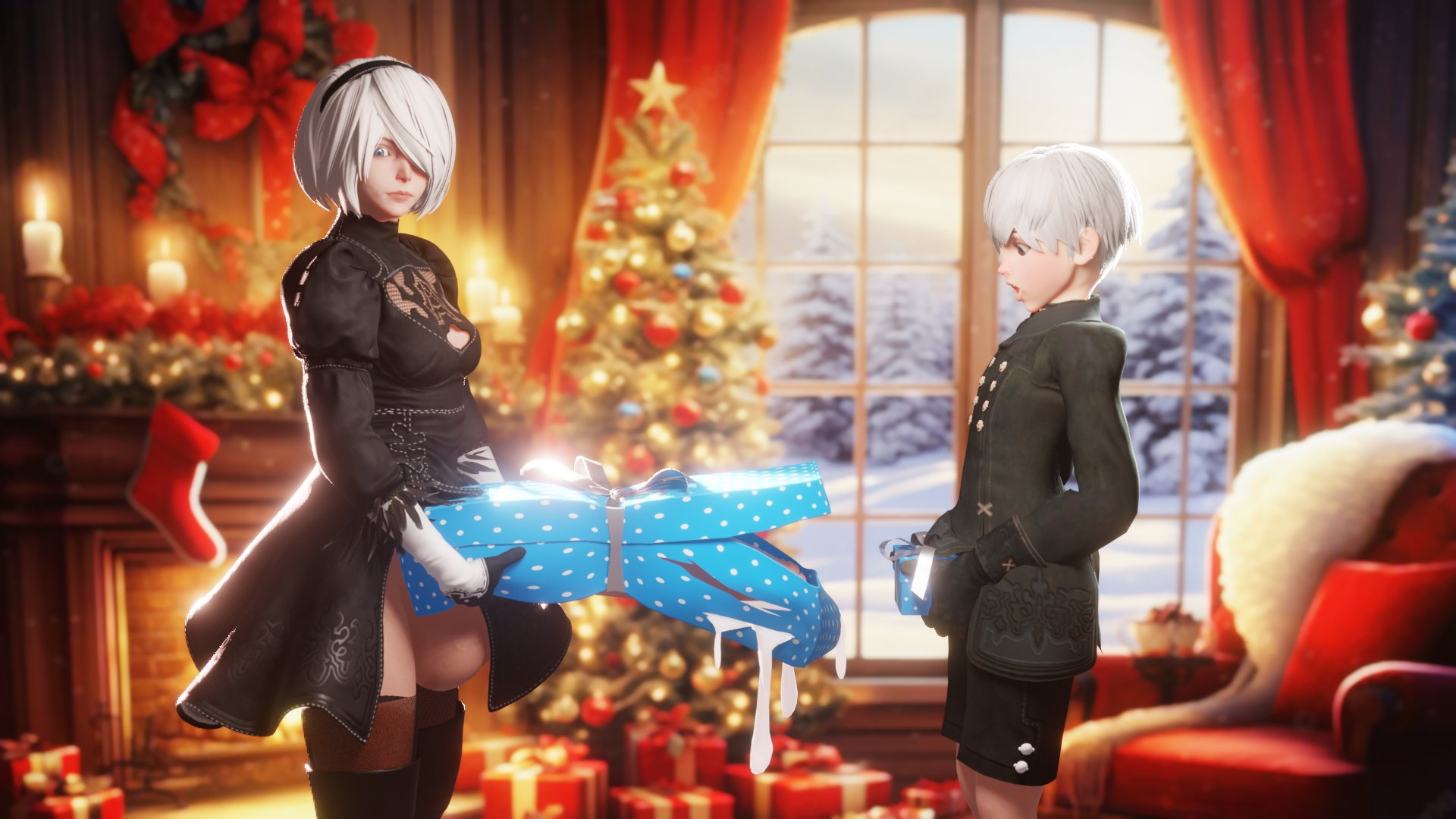Xmas gift. Early access is available for v0.1.7 #bigdick Nier Automata Final Fantasy Ahegao 3d Porn Videogame Game Animated Fuck From Behind Doggy Style Ass Creampie Moaning In Pleasure Pov Male Pov Vaginal Vaginal Penetration Audio Big Cock Massive Dick Big Dick Big Balls Femboy Sissy Sperm Squirting Wet Juicy