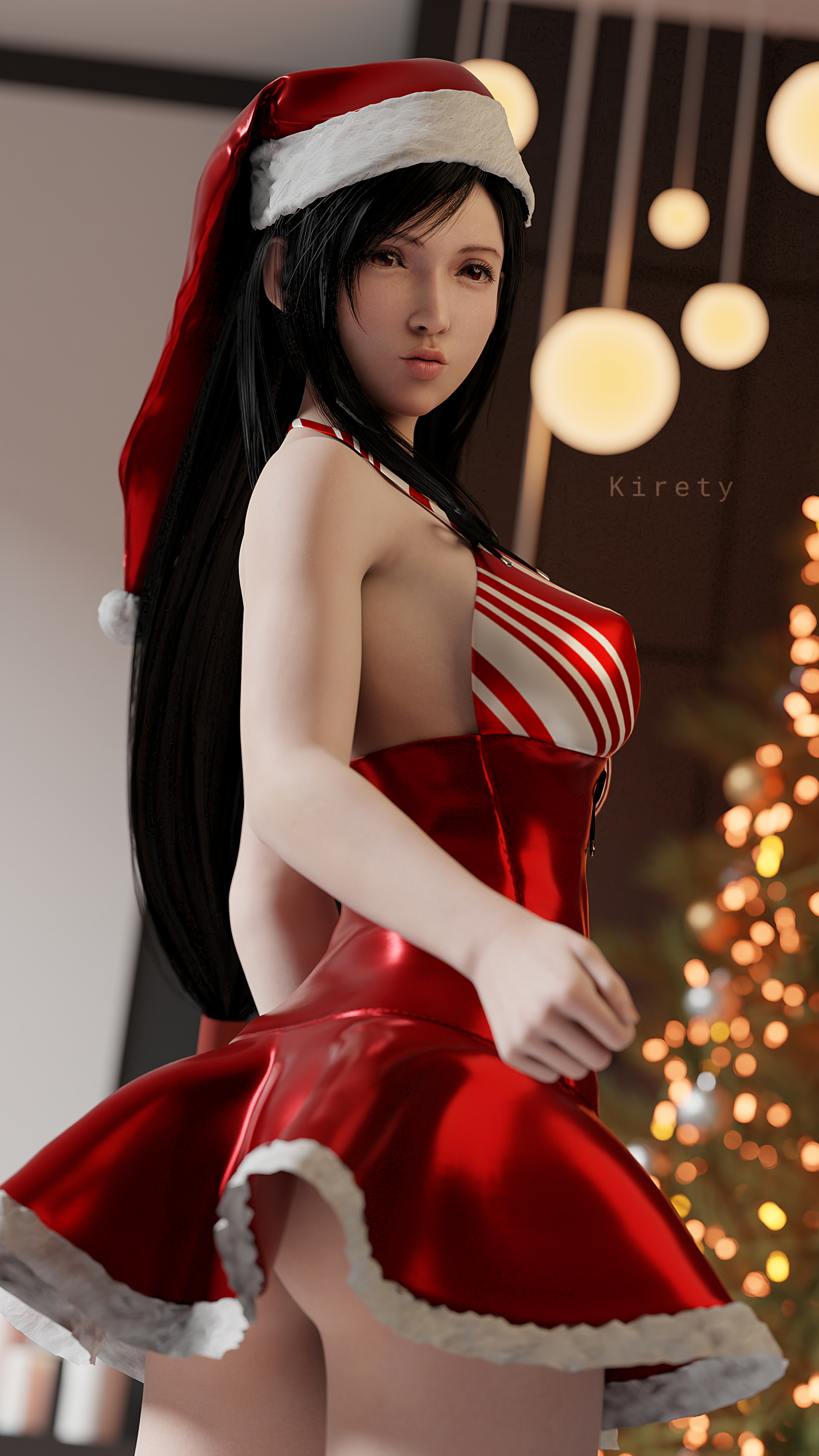 Tifa - Merry Christmas Final Fantasy Final Fantasy 7 Remake Final Fantasy 7 Final Fantasy VII Tifa Lockhart Tifa Nude Big Tits Big boobs