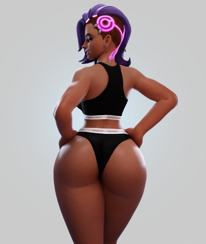 💜 Thicc Sombra 💜 Sombra (overwatch) Sombra Brownskin Hot Thick Thighs Thick Thick Ass Big Ass Sexy Sexy Ass Latina Tan Skin 2
