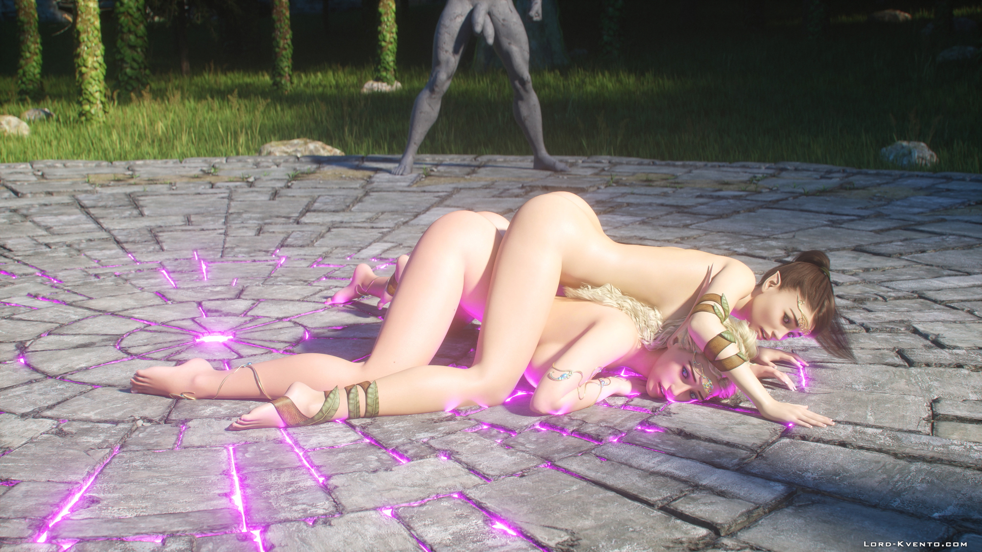 World Of Orgasm - Golem's Awakening  3d Porn Magic Elf Double Penis Horns Threesome Forced Doggy Style Pussy Outdoor Sex Double Penetration Big boobs Cum In Face Cumshot 2