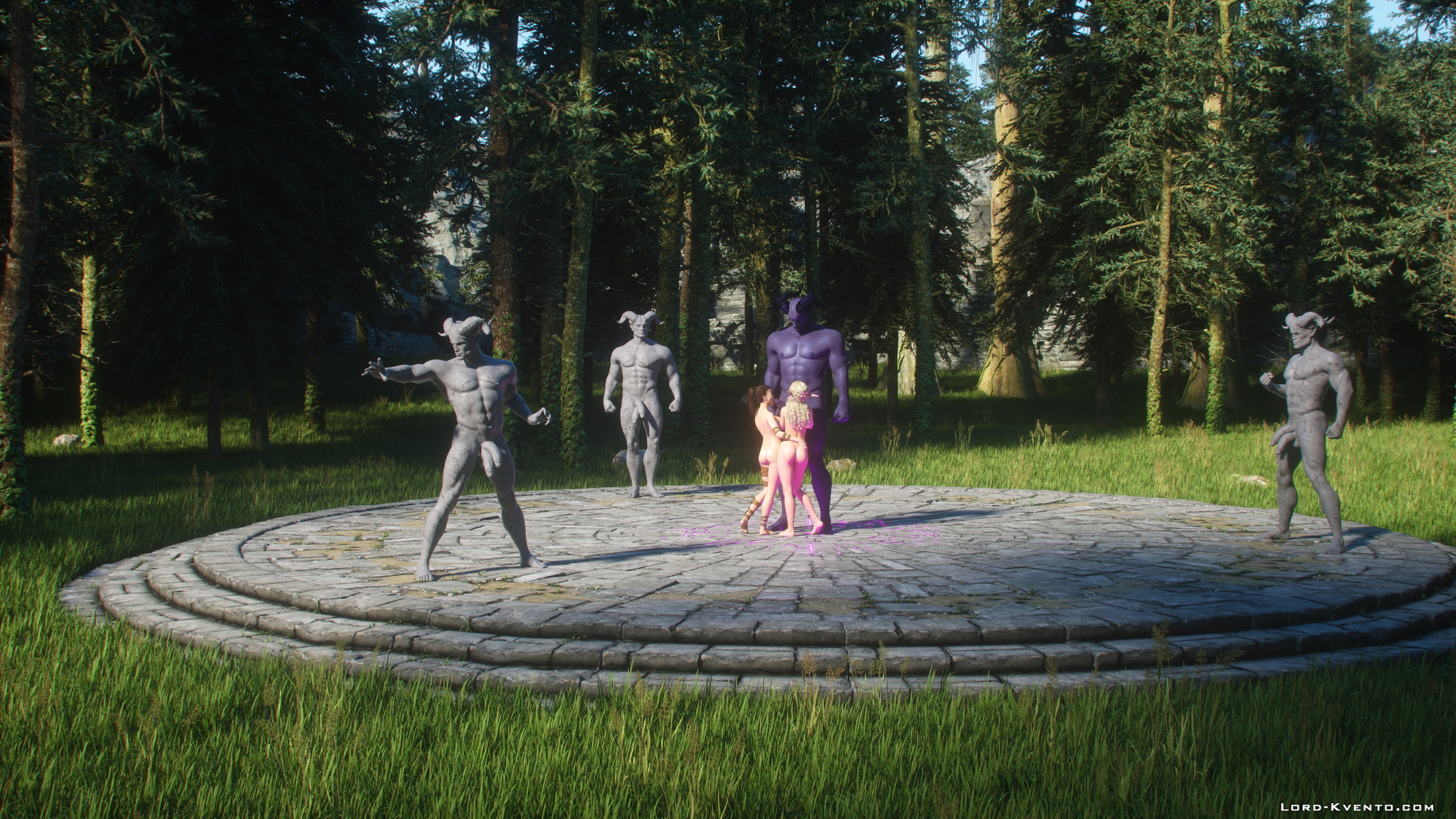 World Of Orgasm - Golem's Awakening  3d Porn Magic Elf Double Penis Horns Threesome Forced Doggy Style Pussy Outdoor Sex Double Penetration Big boobs Cum In Face Cumshot 17