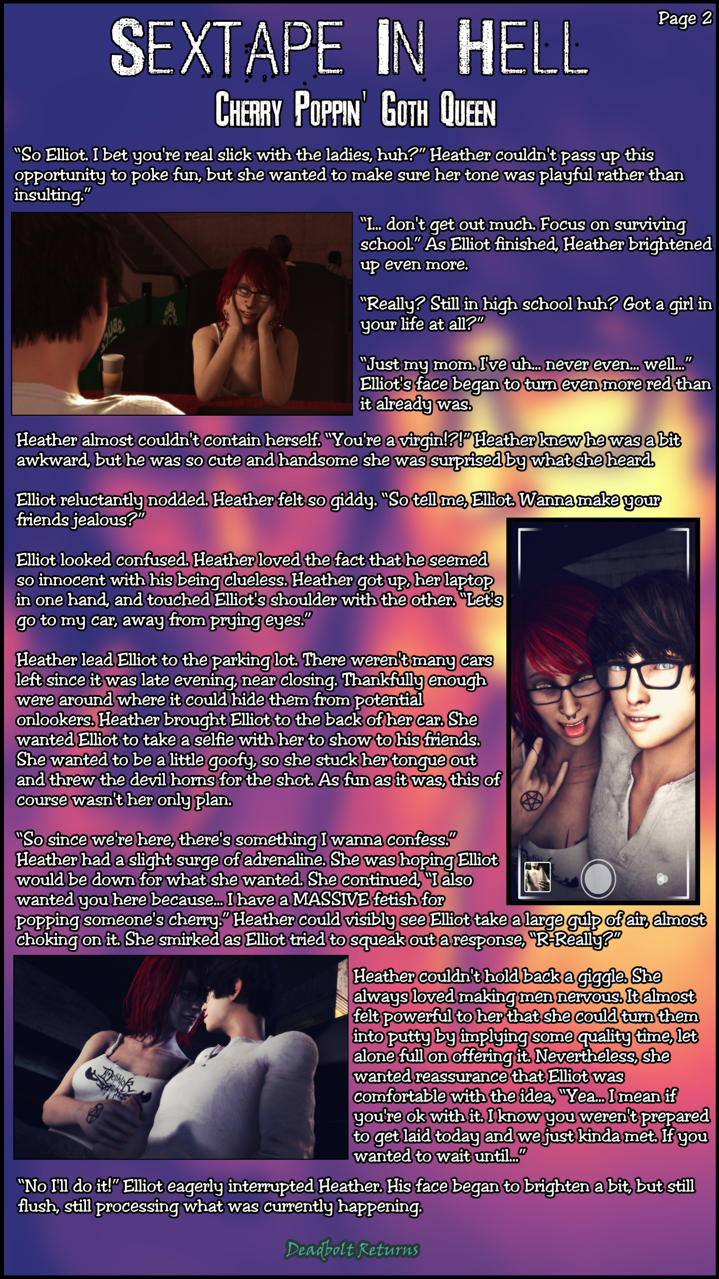 Heather The Cherry Poppin  Queen (Sextape in Hell) Heather Morrison Sextape In Hell Virgin 3d Porn Sfm Source Filmmaker 3dnsfw Nsfw Blowjob Car Big Tittied Goth Girlfriend Cowgirl Cowgirl Position Cum On Face In Public 2