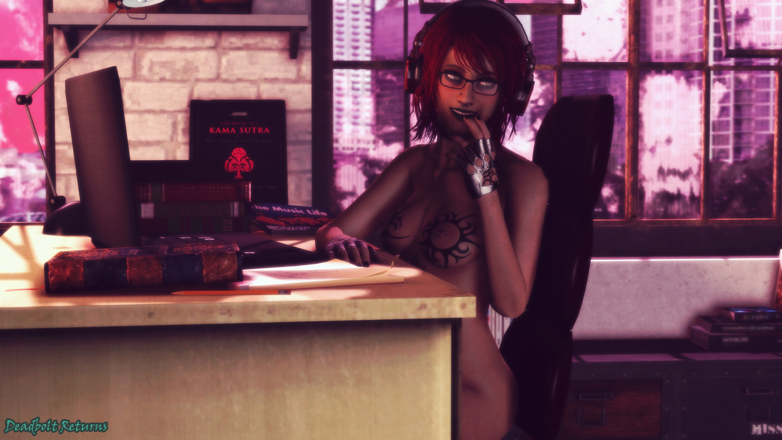 Goth Lofi Girl Heather Morrison Gets Freaky  Heather Morrison Sextape In Hell Original Character Original Series Nsfw Sfm Source Filmmaker 3d Porn 3dnsfw Big Tittied Goth Girlfriend Blowjob Handjob Cunnilingus Standing Doggy Desk Standing Sex 10