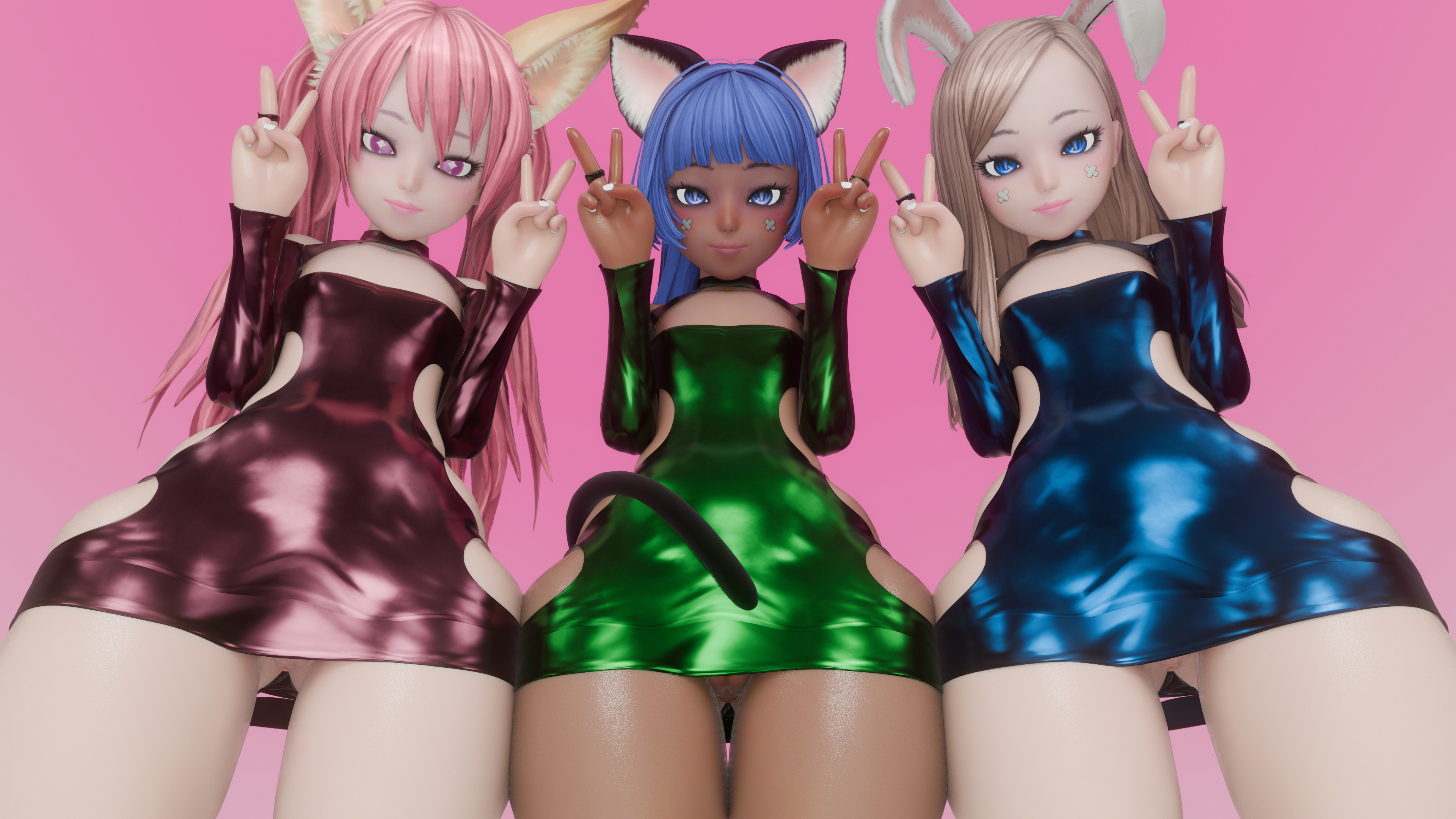 Elin Triple Peace Elin Tera Pinup 2