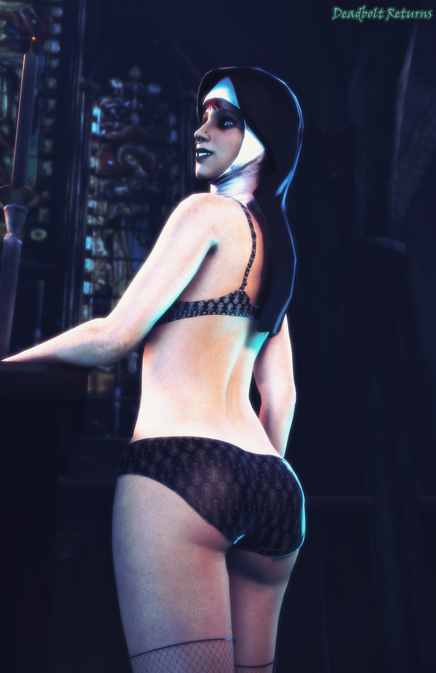 Heather Morrison The Naughty Nun (Sextape in Hell) Heather Morrison Sextape In Hell 3d Porn Sfm Source Filmmaker Photoshoot 3dnsfw Nsfw Pinup Big Tittied Goth Girlfriend Original Character Original Series 7