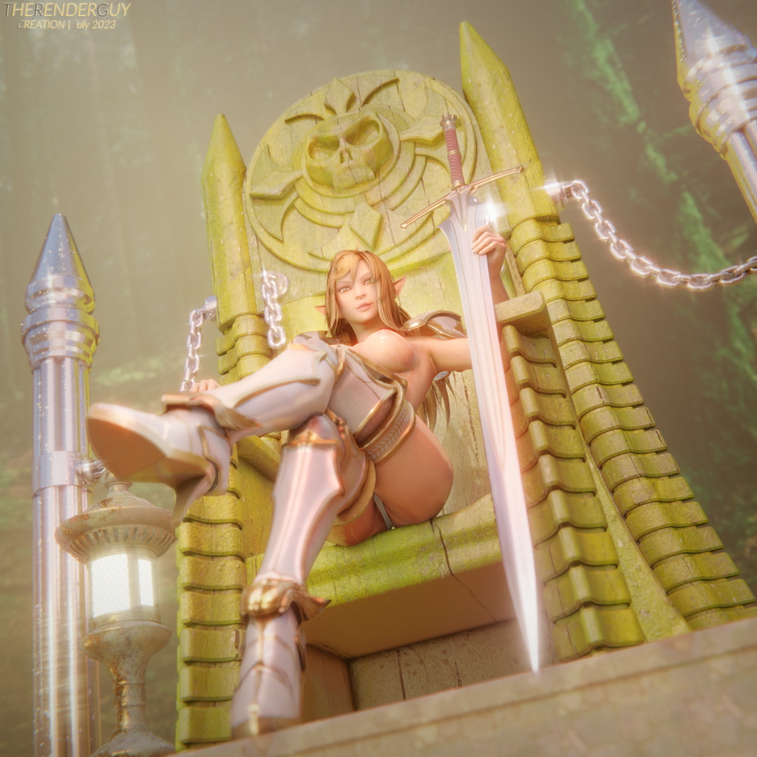 Armored One on the Throne  Light  UHD