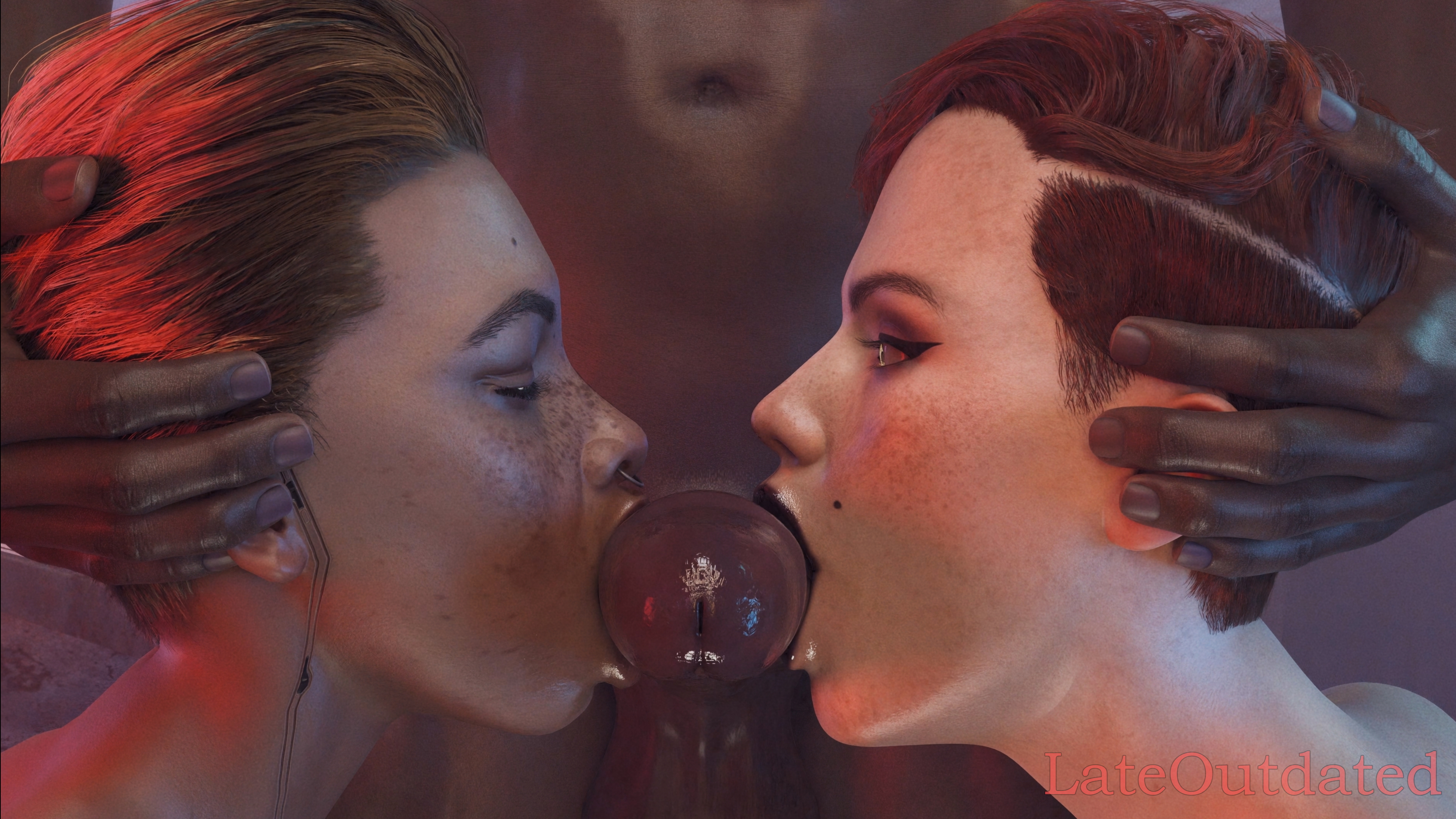 Alex and Aurore (commission) Cyberpunk2077 Cyberpunk 2077 2girls 1boy2girls 2girls1boy Animated 3d Porn Blowjob 3d Girl 3dnsfw Cyberpunk Bbc Big Dick Big Cock Black Cock 7