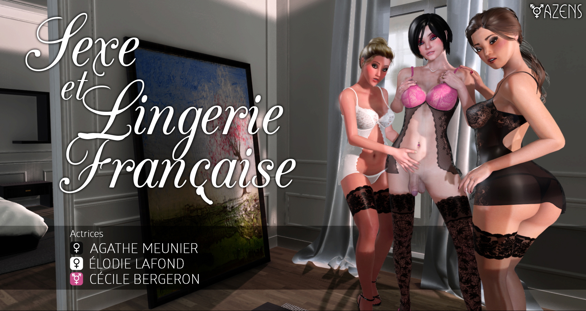 Cecile Bergeron  Agathe Meunier & Elodie Lafond - Sexe et Lingerie Francaise