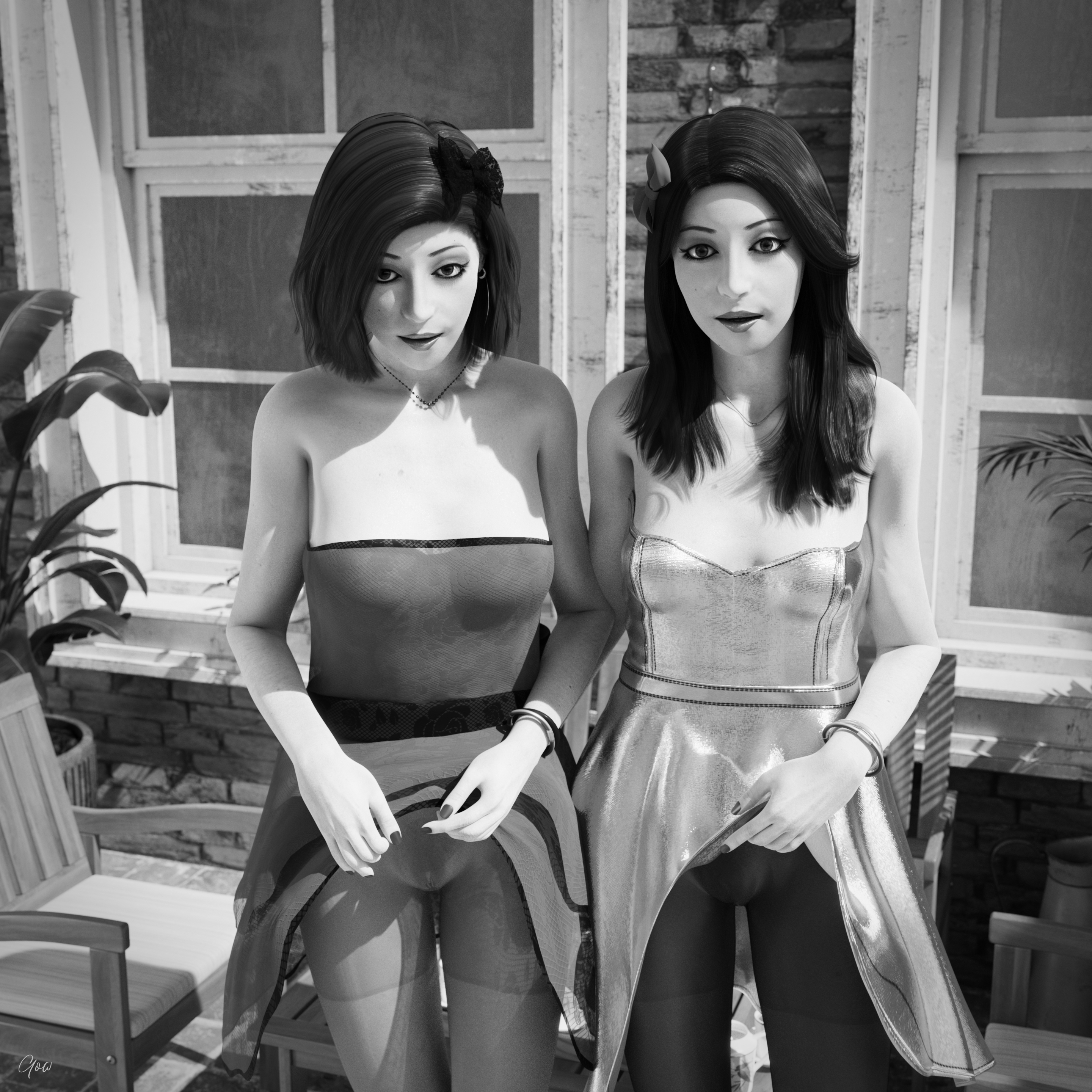 [Pt3] Toys from the future: A magic mirror that shows the future.  Outdoor Upskirt Cosplay Party Dress Clothed Pantyhose Nylon No Panties Mirror Garden Sexy Brunette Milf Wet Pussy Cum Drip Fantasy Toy Magic Sexy Legs Spread Legs Nsfw Hairy Pussy Black And White 7