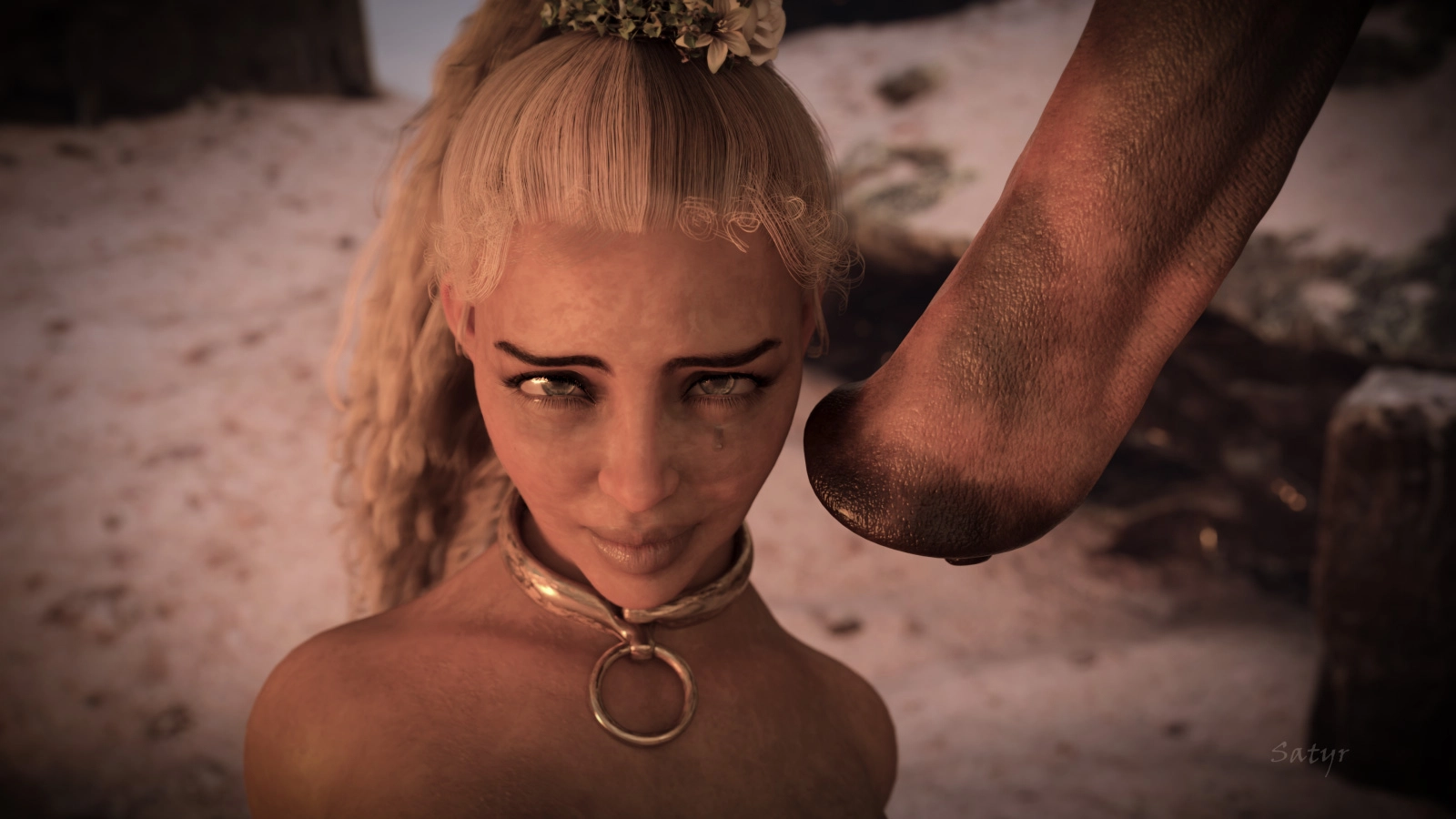 The Evening Is For The Stallion I  Princess Anal Horse Stallion Pee Piss Pee Drinking Blonde Humiliation Bdsm Bondage 2