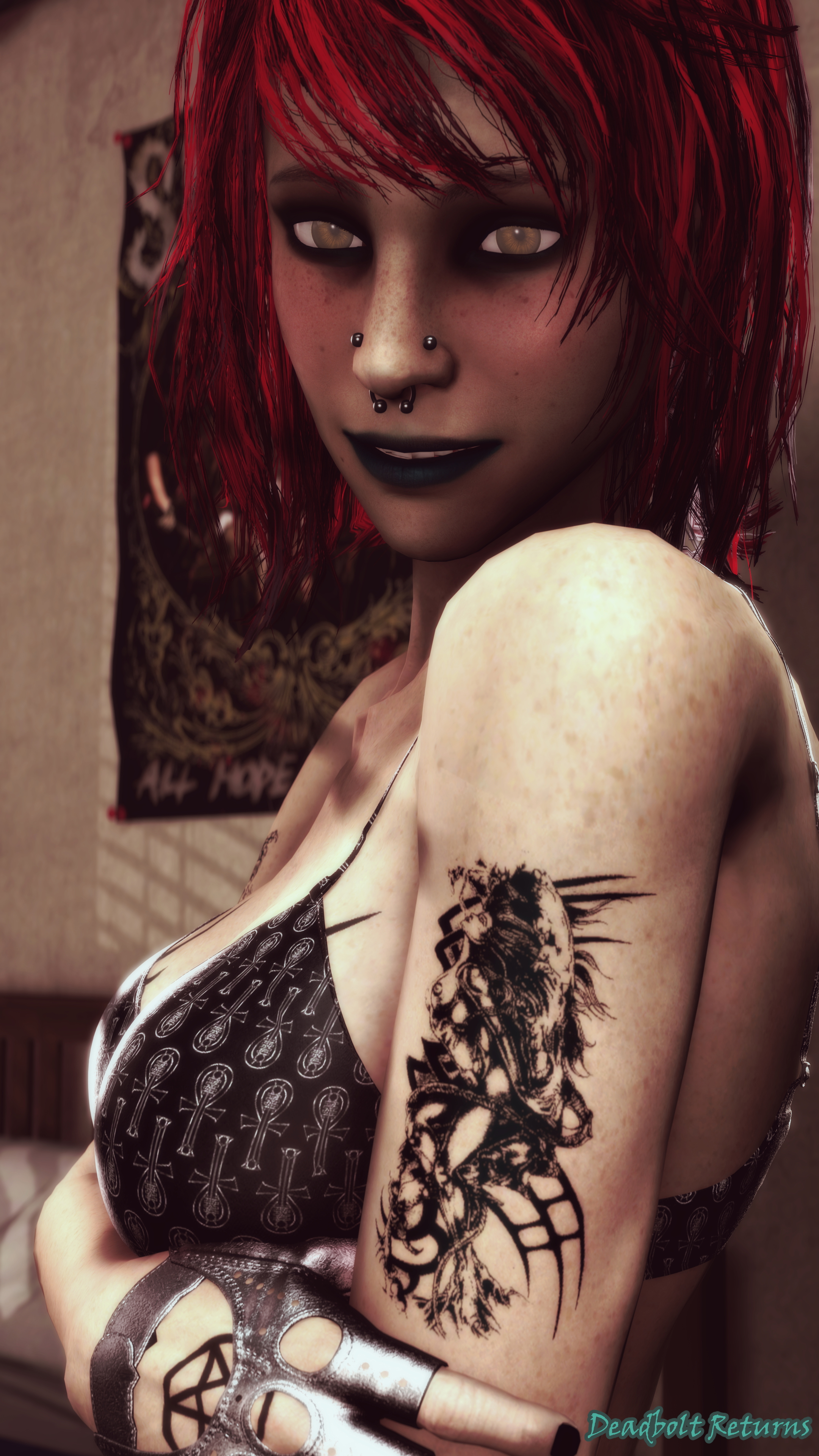 Happy Valentine s Day + New Tattoos (Sextape in Hell) Heather Morrison Chloe Glidewell Sextape In Hell Sfm Source Filmmaker 3dnsfw 3 Girls Nude Red Lingerie 10