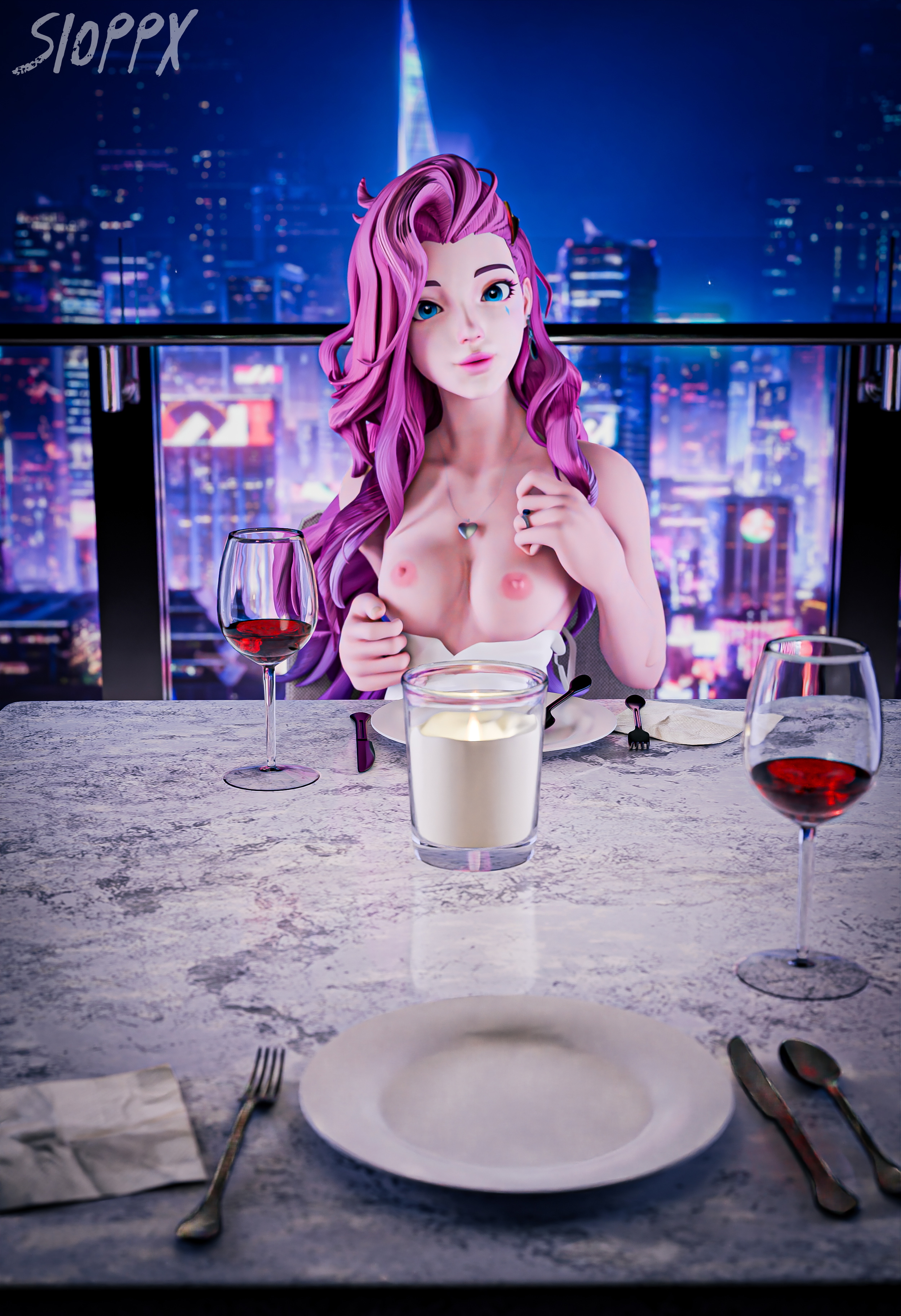 POV: You are on a Valentine s 💝dinner date with KDA  Ahri K/da Ahri K Da Ahri Evelynn K/da Evelynn Akali K/da Akali K/da Kai Sa Seraphine K/da Seraphine League Of Legends Riot Games Blender3d Blowjob 7