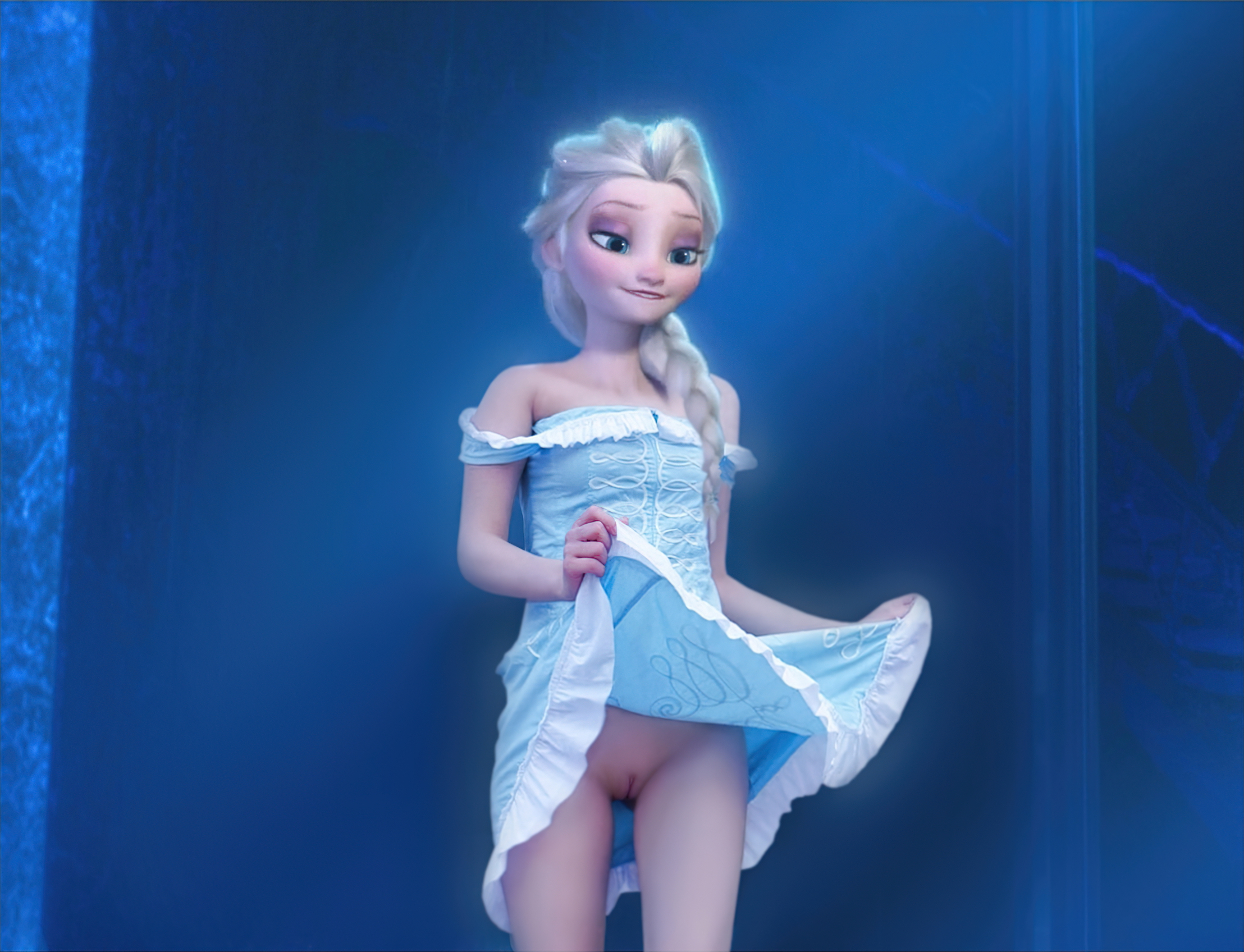 Frozen ice castle scene remastered Elsa Frozen Disney Futanari Big Cock Funny Sexy Pussy