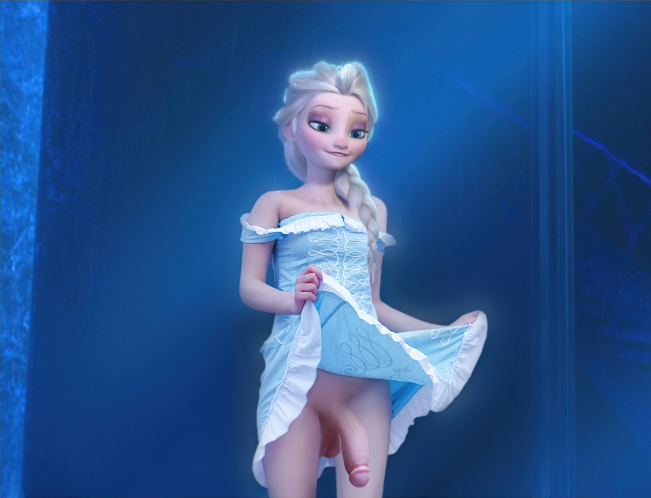 Frozen ice castle scene remastered Elsa Frozen Disney Futanari Big Cock Funny Sexy Pussy 2