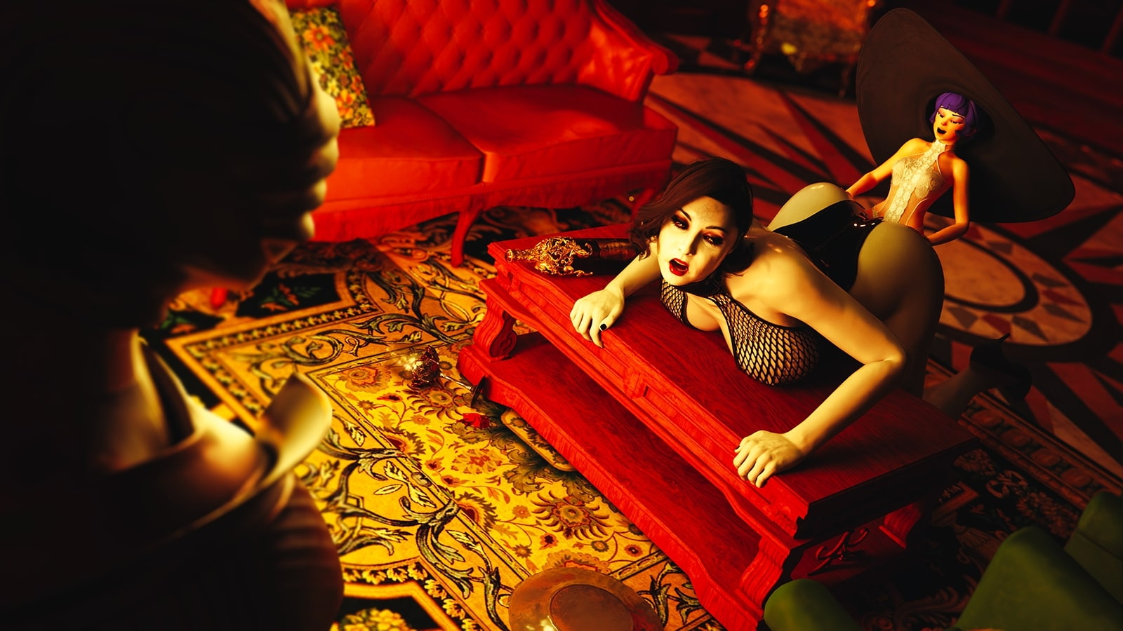 Big Alcina Small Juno Alcina Dimitrescu Lady Dimitrescu Resident Evil Resident Evil 8: Village Overwatch Juno Anal Blowjob Vaginal Big Tits Big Ass Futanari Futa Futa On Female 7