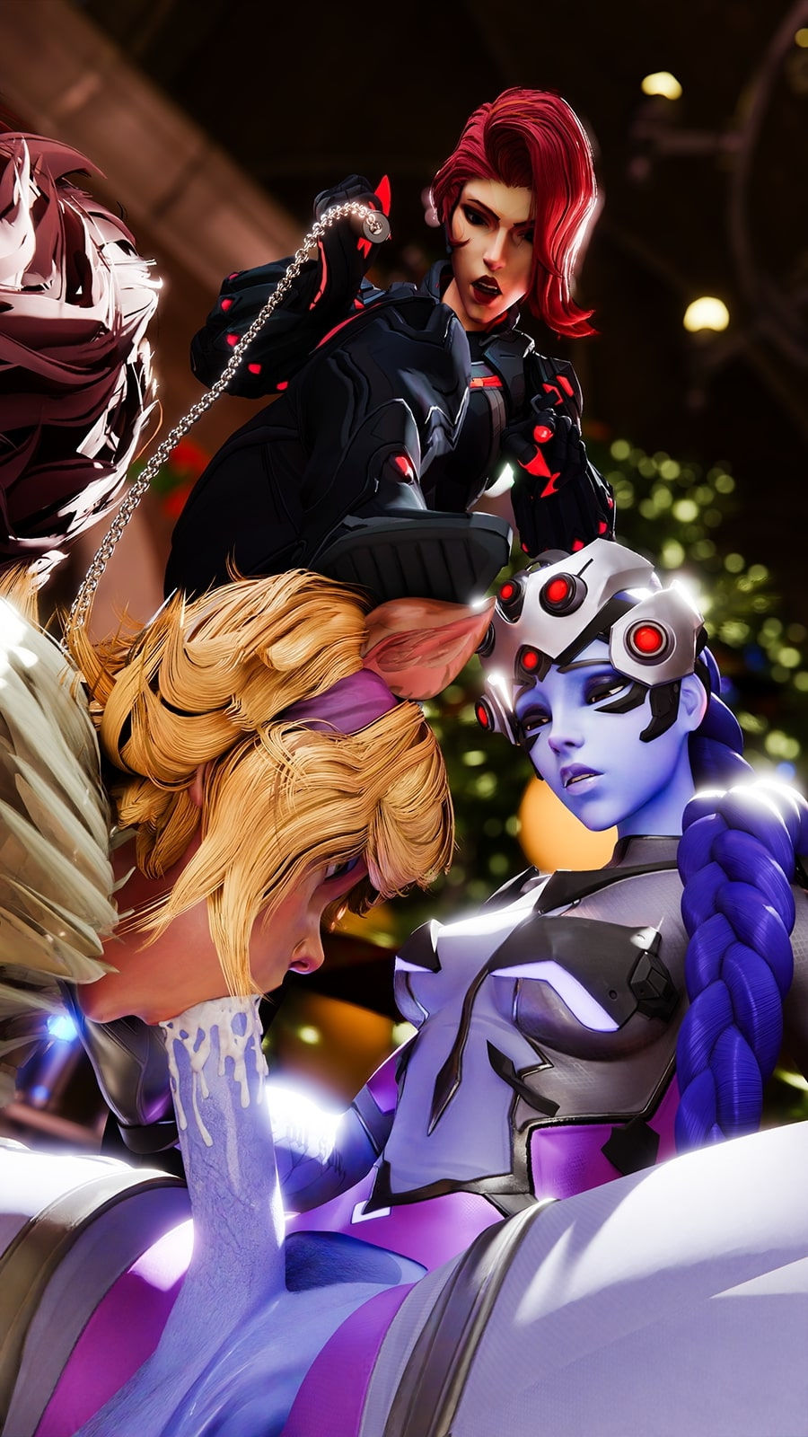 Widows Domination Marvel Widowmaker Black Widow Futanari Futa Blowjob Domination