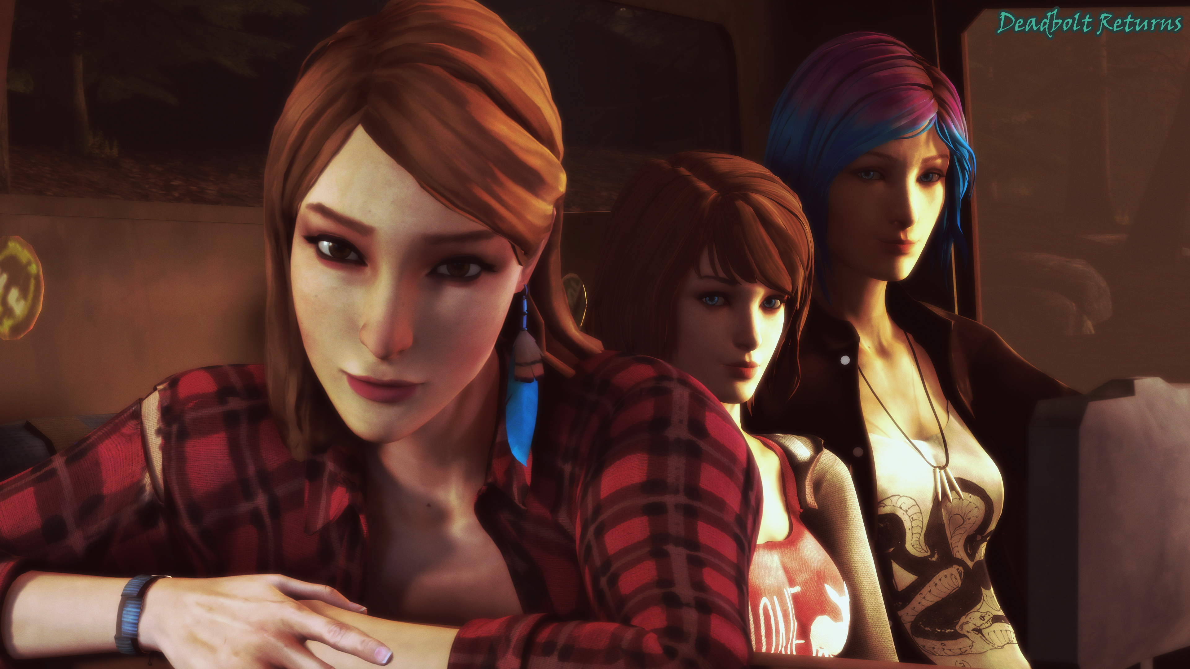 Impossible Trio  Chloe s Pickup (Life is Strange) Life Is Strange Life Is Strange Max Max Caulfield Maxine Caulfield Chloe Price Rachel Amber Sfm Source Filmmaker 3d Porn 3dnsfw Nudity