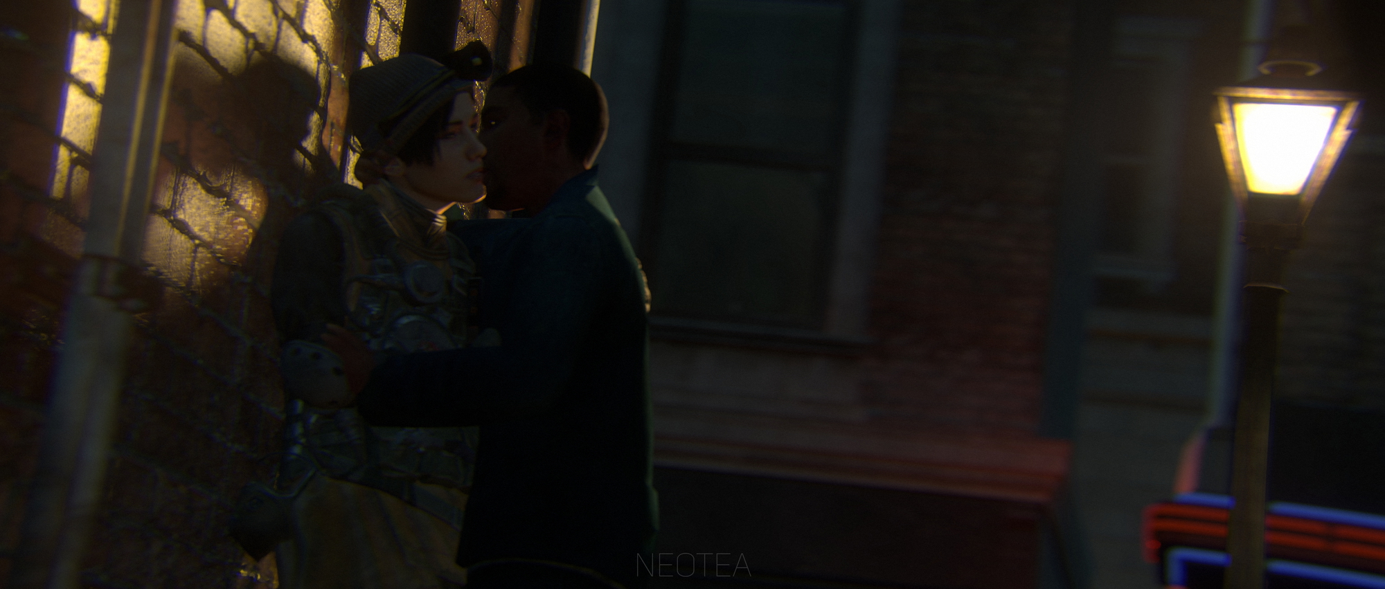 Anna gets romantic in the city Anna Metro Exodus Kissing Kiss