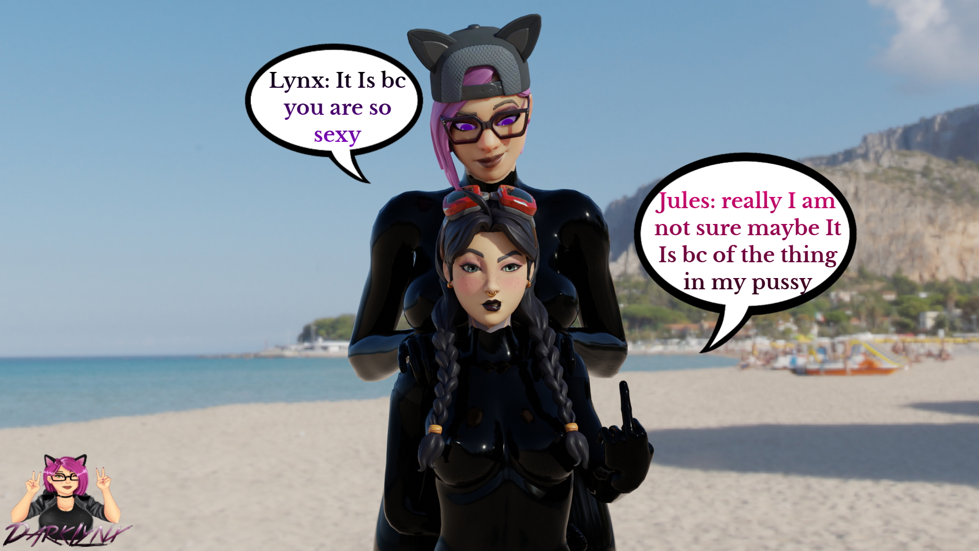 Lynx and Jules latex Latex Lynx Lynx Fortnite Latex Jules Jules Latex Suit Latex Sexy Hot Big Tits Big Ass 3d Porn 3d Girl 2