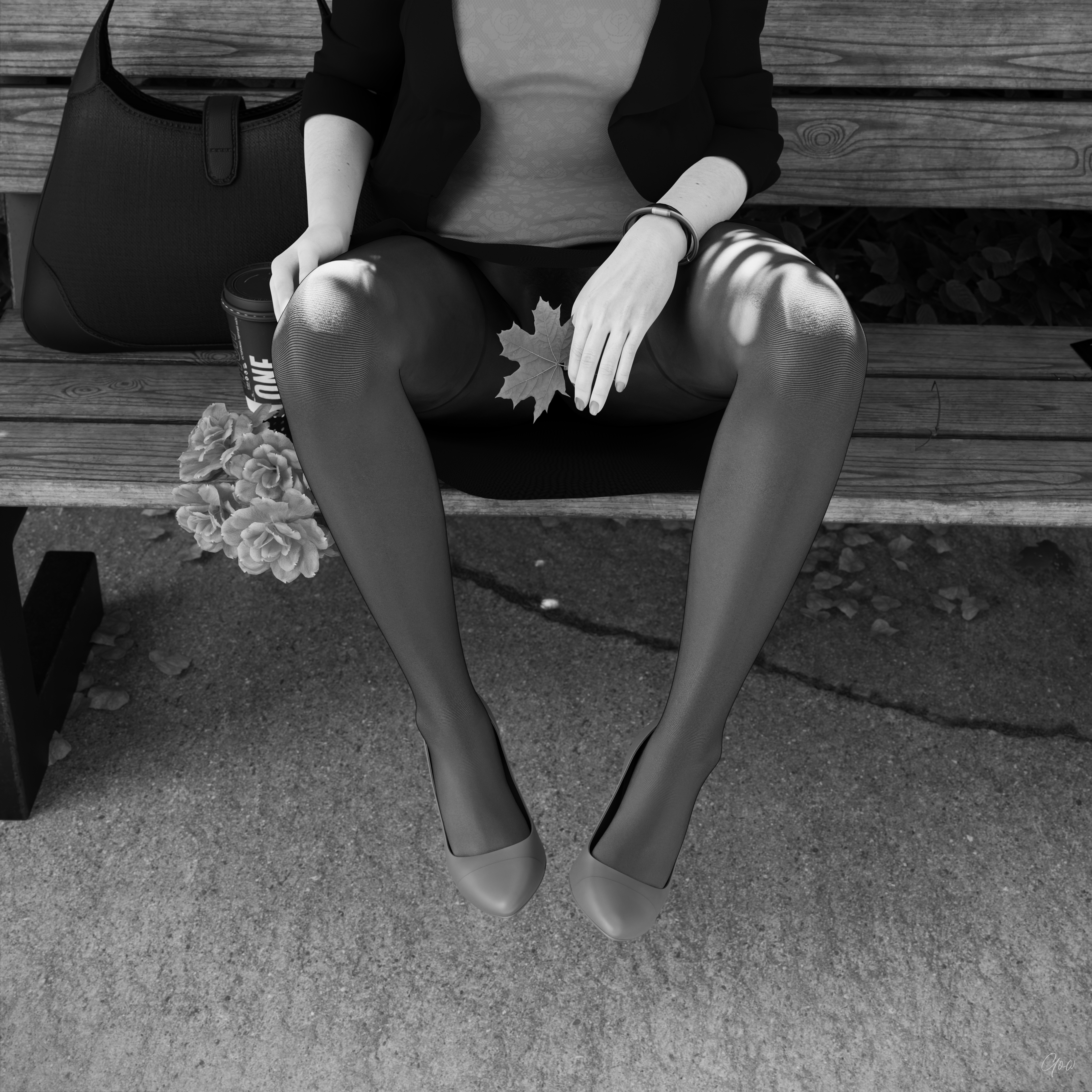 8th - Rona s leg tease. (Seamless Pantyhose  Nylon  Black and white photo set)  Black And White Sexy Brunette Milf Hairy Pussy Horny Secretary Office_lady Outdoor Posing Legs Tease Wet Pussy Sitting Standing Outfit Skirt Upskirt Spread Legs Clothed Pantyhose Nylon High Heels Uniform 9
