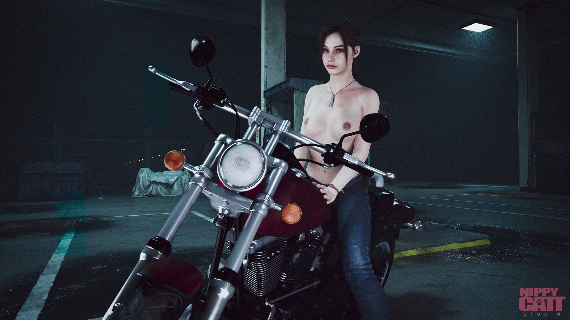 Claire topless