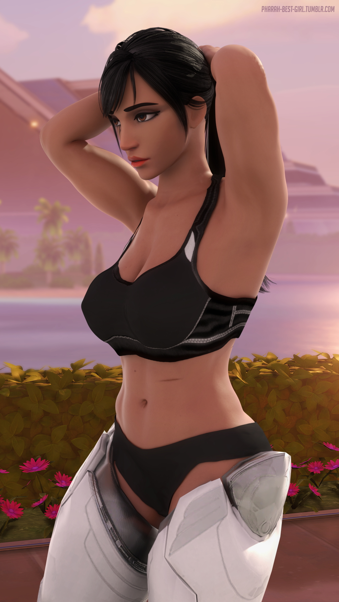 Getting into armor Pharah Overwatch 3d Porn Sexy Nude Pussy Boobs