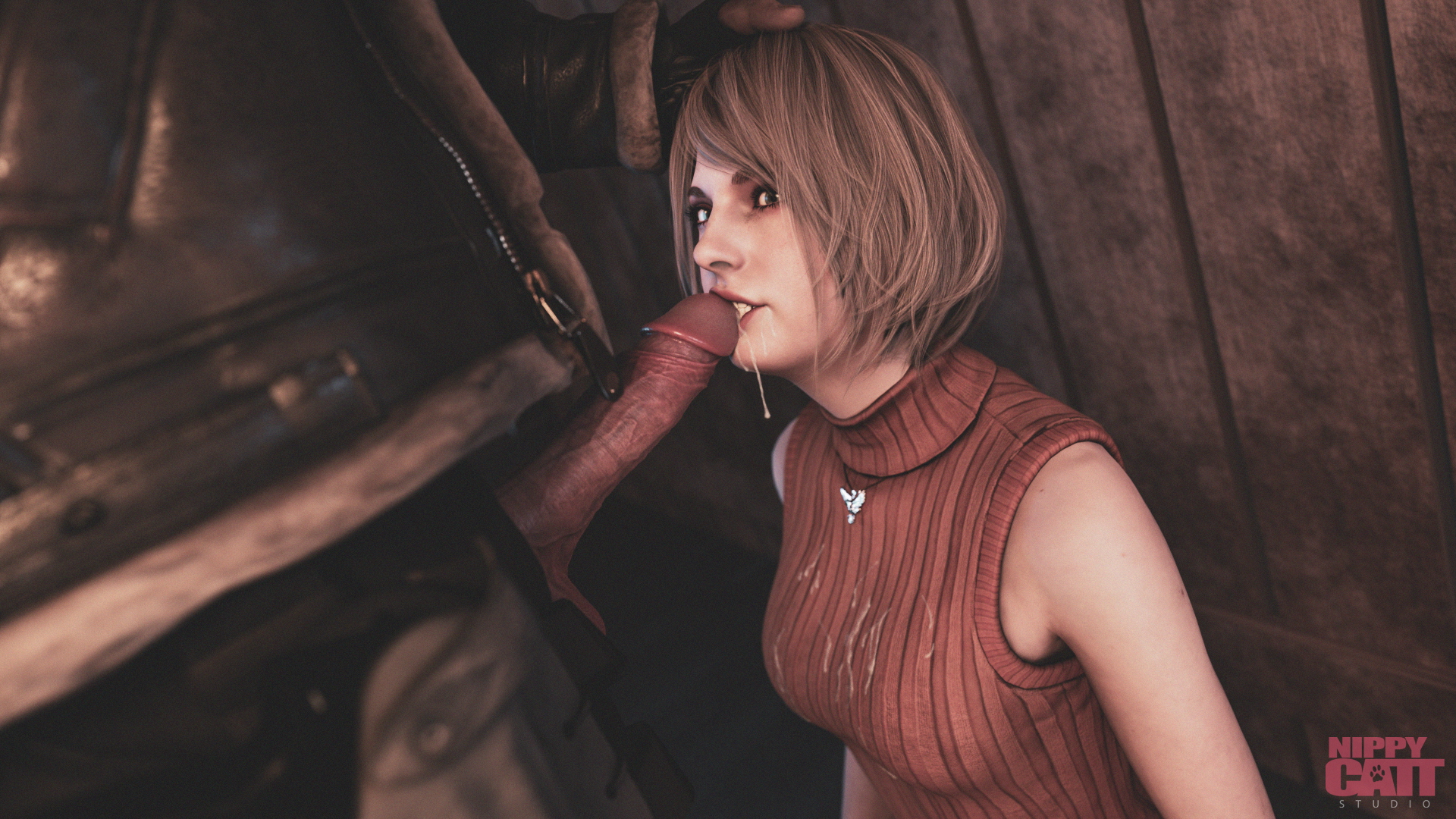 She didn t just want to be saved... [Resident Evil] Resident Evil Resident Evil 4 Remake Ashley Graham Leon Kennedy Cum Cum In Mouth Cum Drip Cum On Breasts Short Hair 2