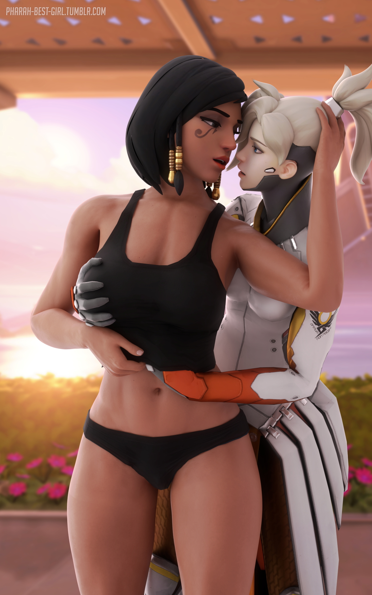 Regular checkup Pharah Overwatch 3d Porn Sexy Nude Lesbian Natural Boobs