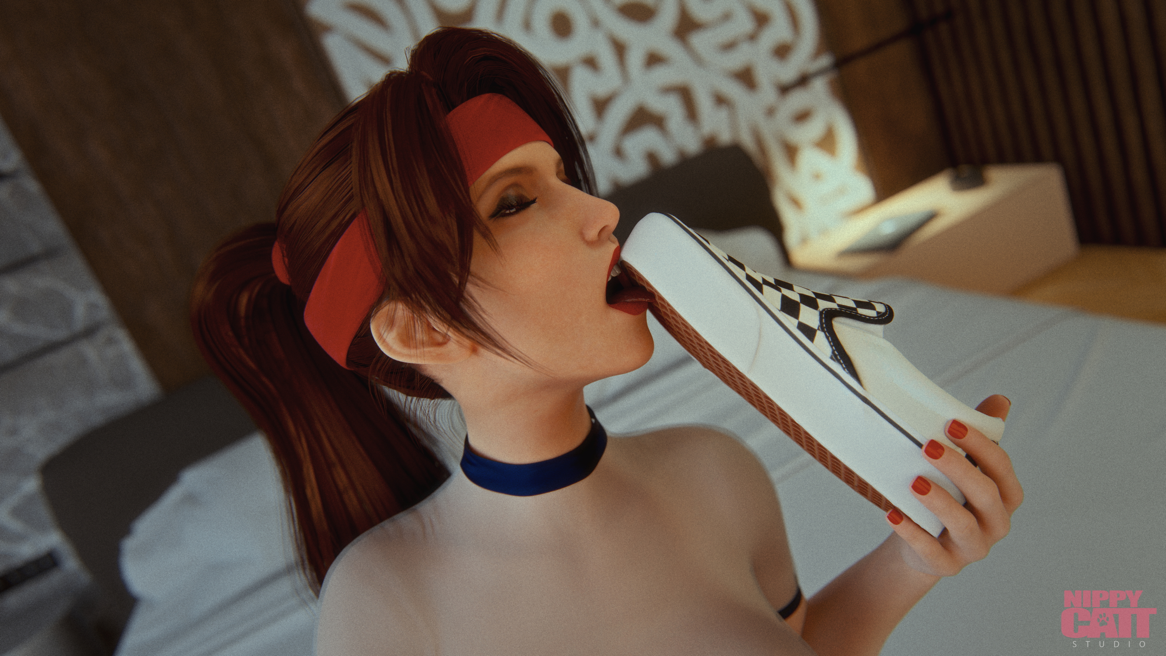 Licking Shoe