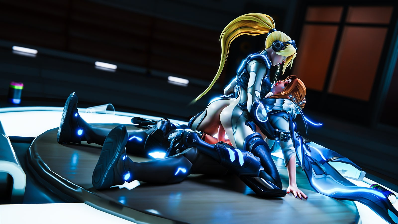 Freja x Amalie Widowmaker Overwatch Futanari Futa Big Ass Anal Blowjob Cum Cum In Mouth 6