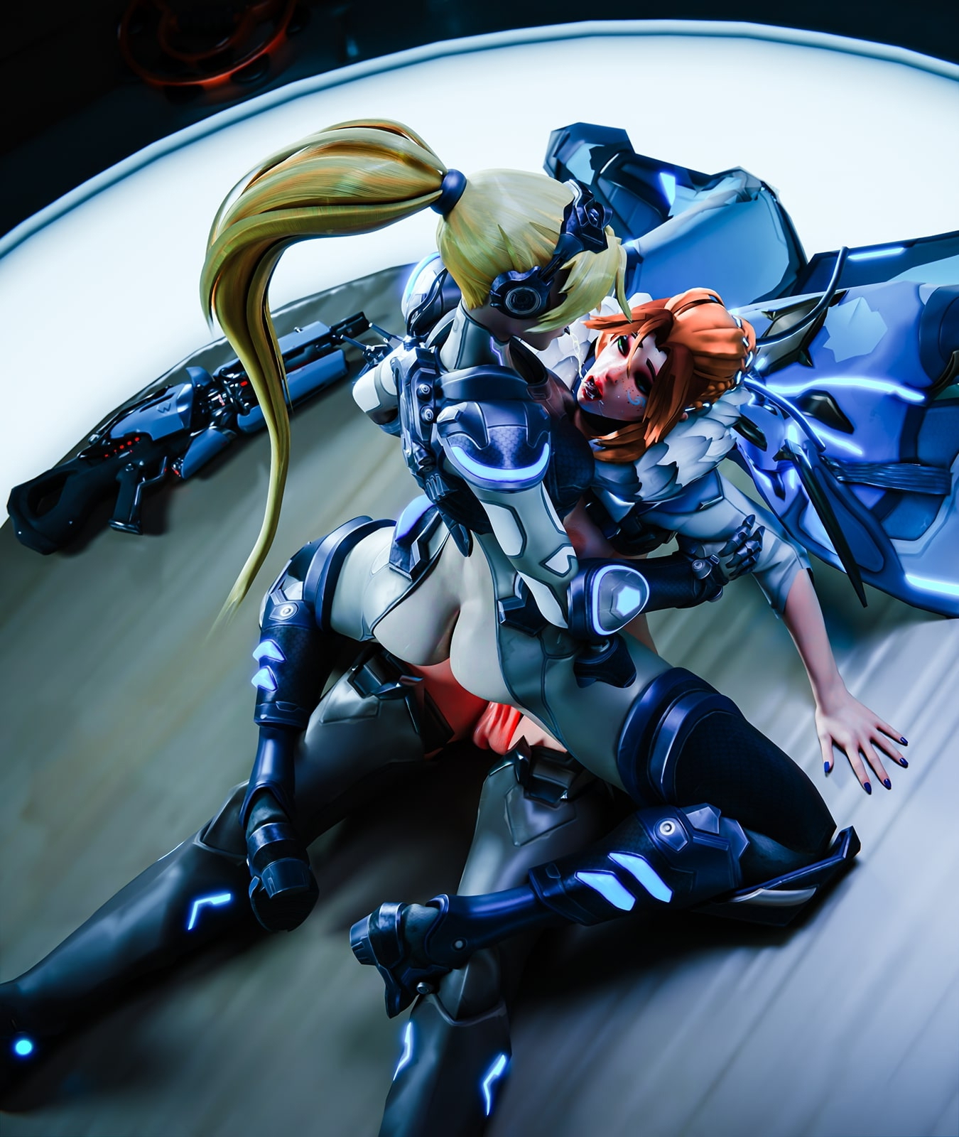 Freja x Amalie Widowmaker Overwatch Futanari Futa Big Ass Anal Blowjob Cum Cum In Mouth 11