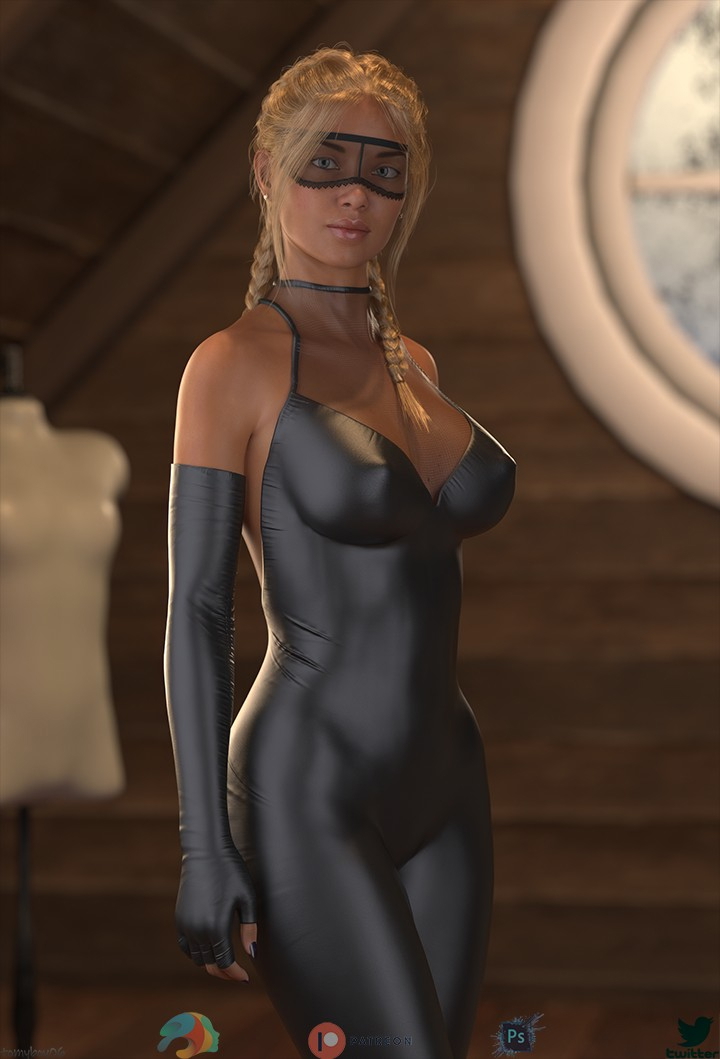 Thief - She steal yor heart  Blonde Sexy Solo Pinup 2