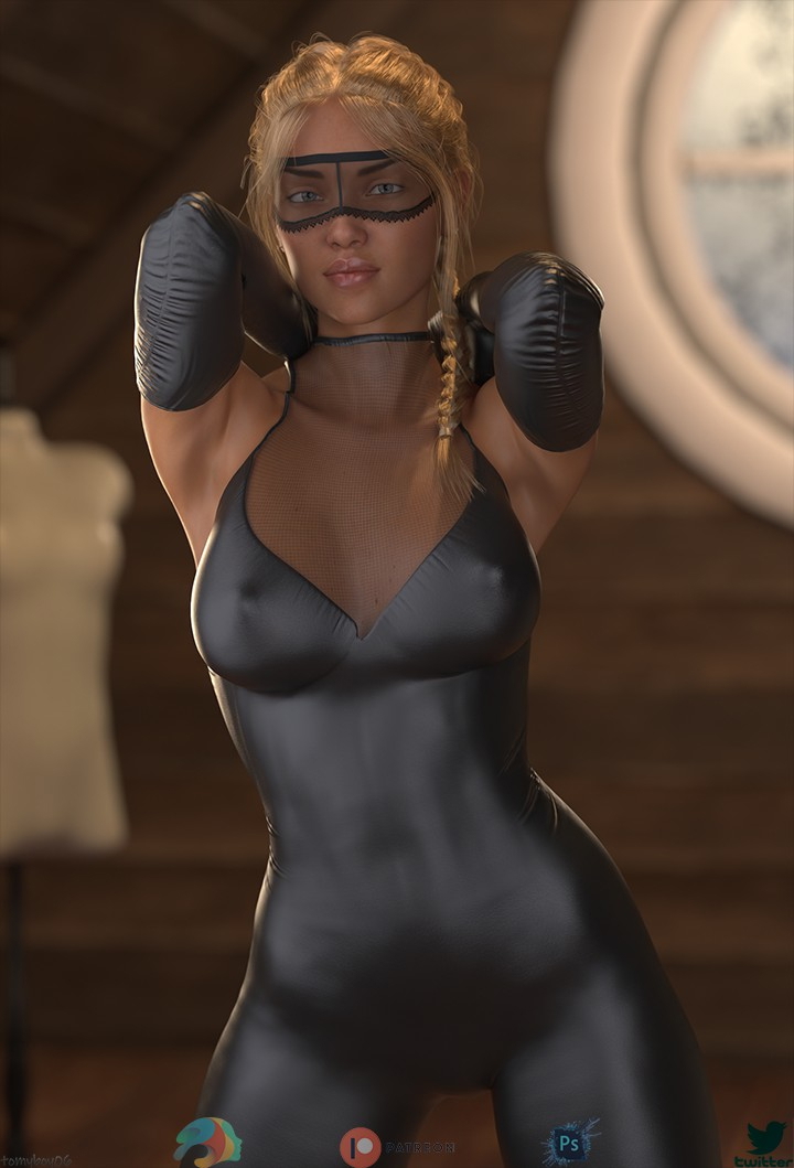Thief - She steal yor heart  Blonde Sexy Solo Pinup 3