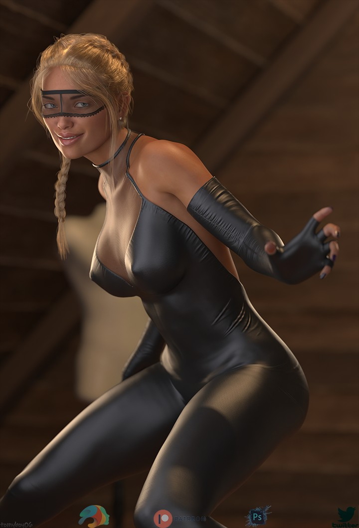 Thief - She steal yor heart  Blonde Sexy Solo Pinup 4